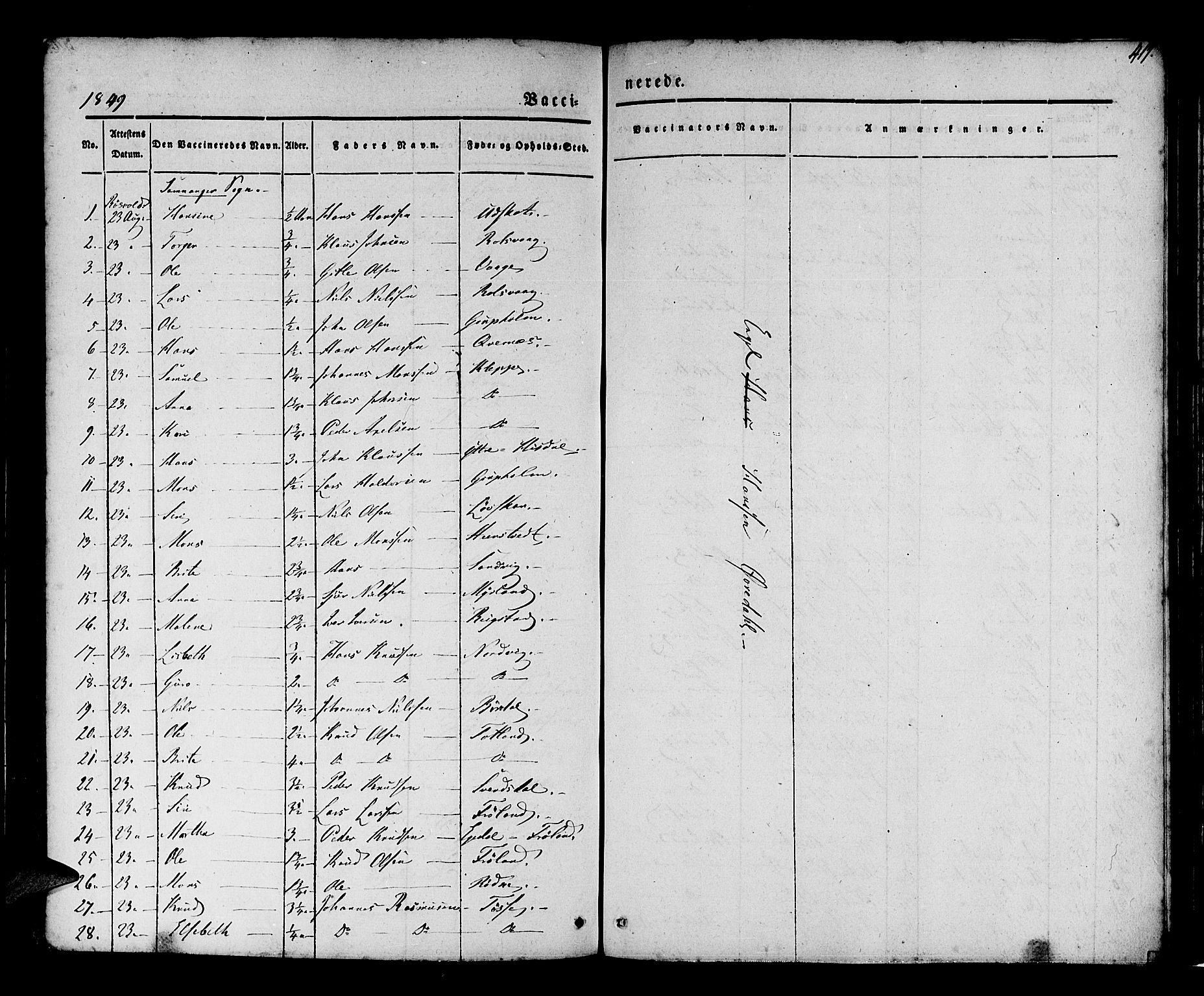 Os sokneprestembete, AV/SAB-A-99929: Parish register (official) no. A 15, 1839-1851, p. 417