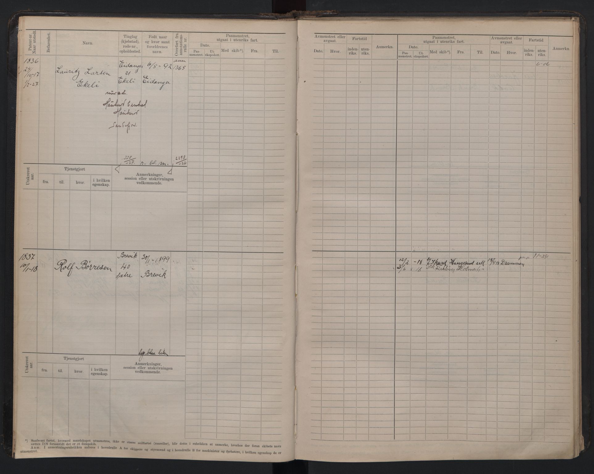 Brevik innrulleringskontor, AV/SAKO-A-833/F/Fb/L0006: Hovedrulle, 1916-1948, p. 9