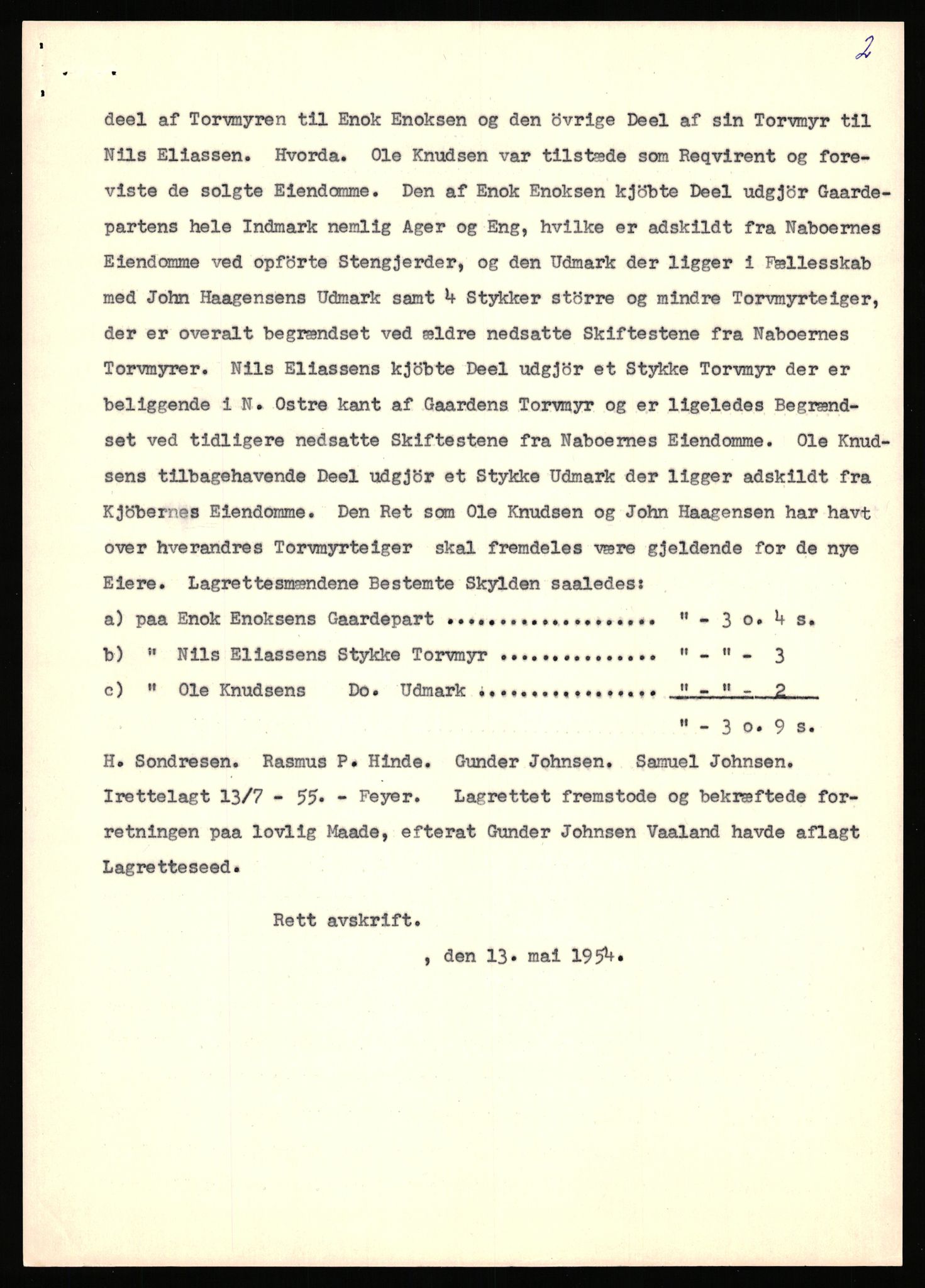 Statsarkivet i Stavanger, AV/SAST-A-101971/03/Y/Yj/L0038: Avskrifter sortert etter gårdsnavn: Hodne - Holte, 1750-1930, p. 404