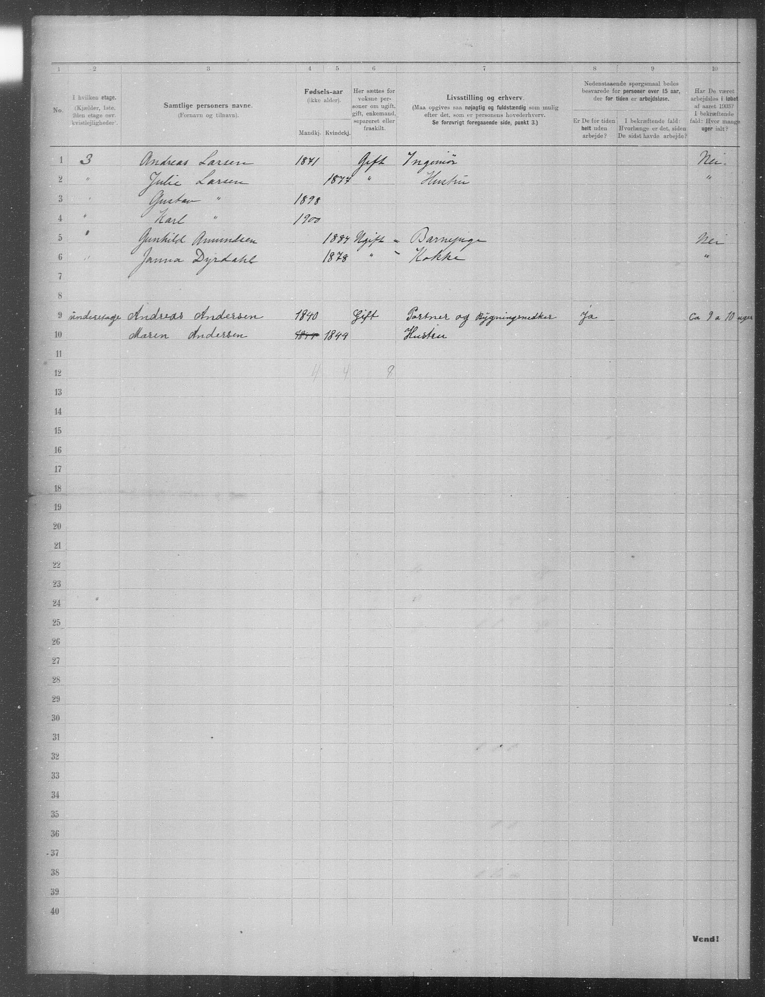 OBA, Municipal Census 1903 for Kristiania, 1903, p. 19491