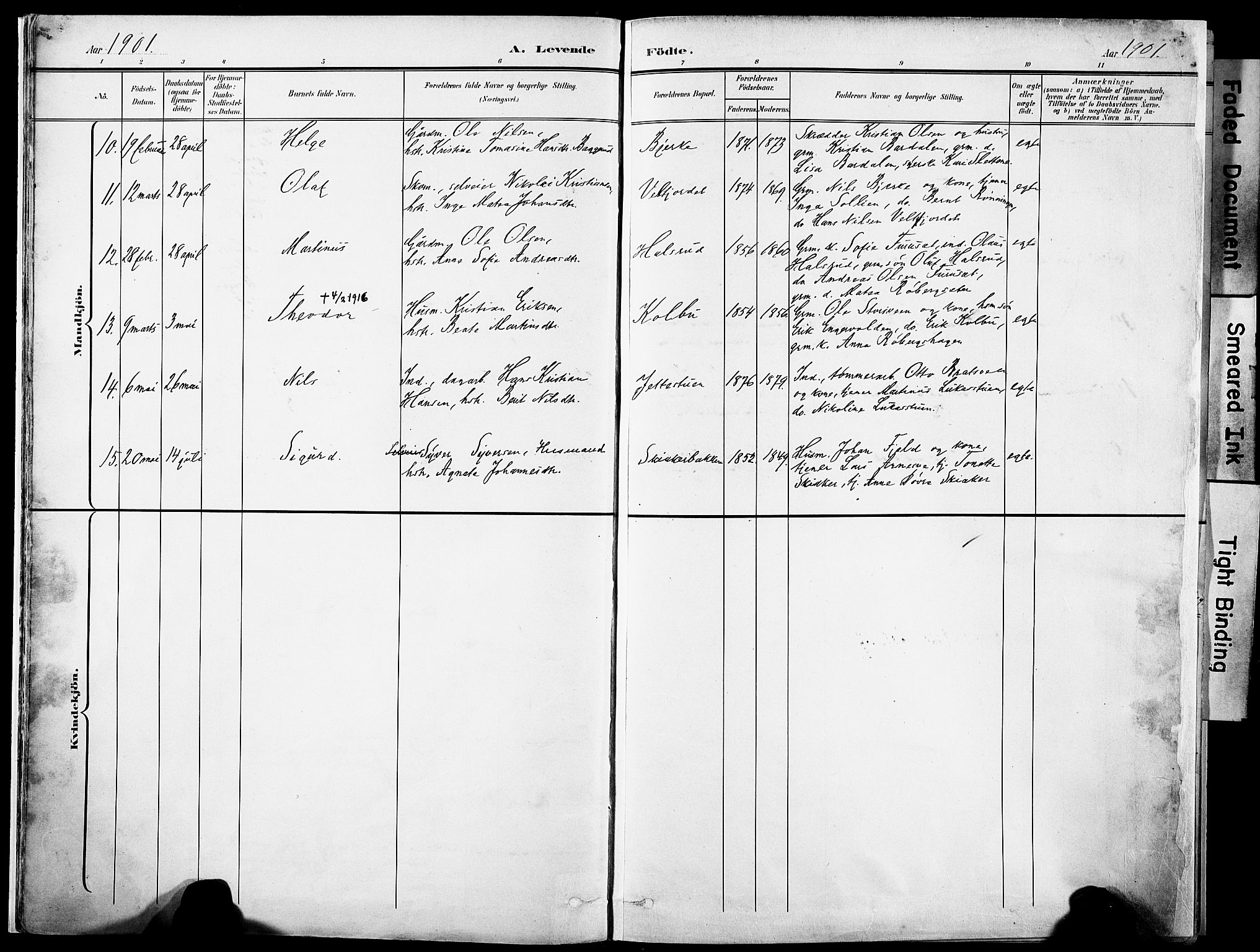 Nordre Land prestekontor, SAH/PREST-124/H/Ha/Haa/L0006: Parish register (official) no. 6, 1897-1914, p. 15