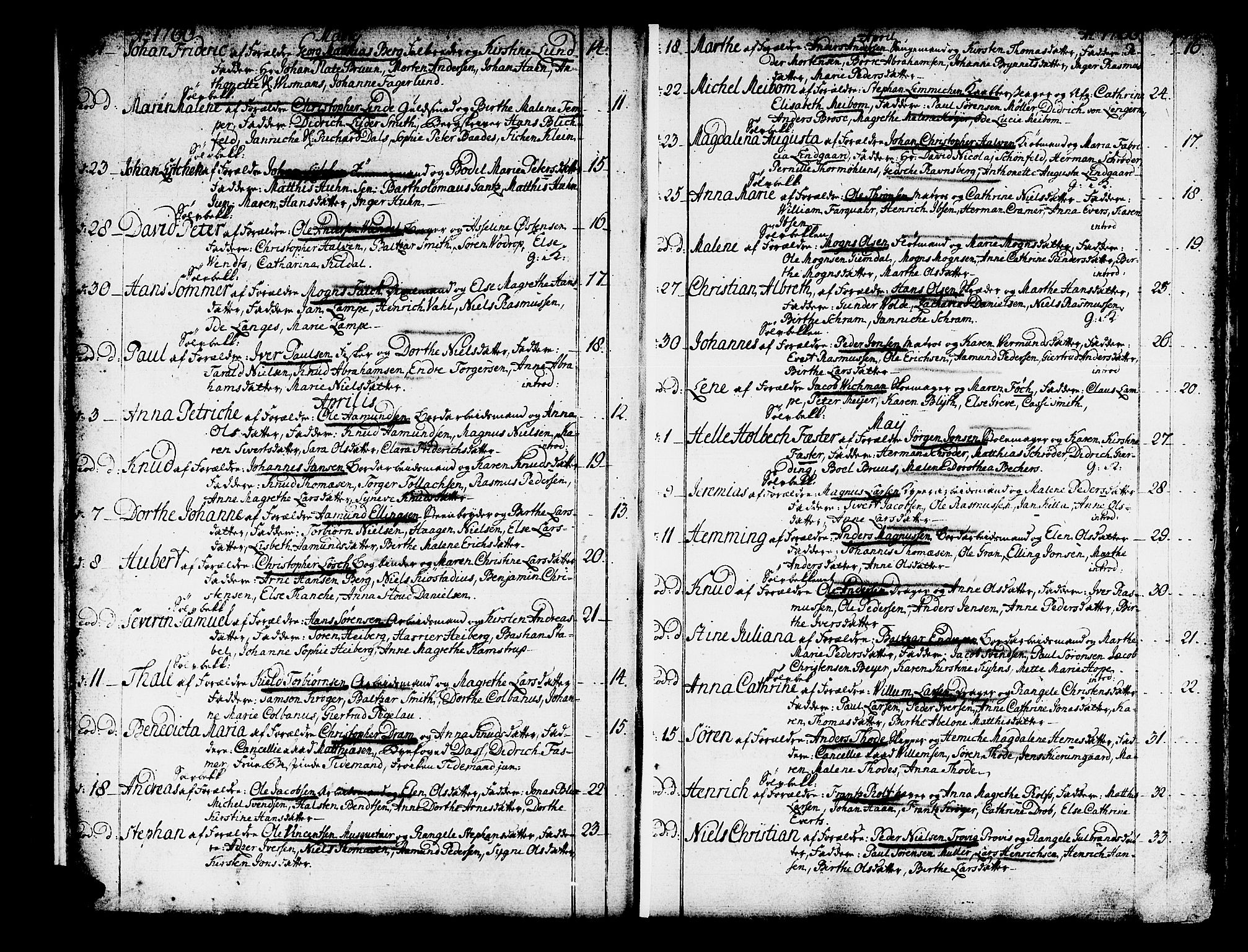 Domkirken sokneprestembete, SAB/A-74801/H/Haa/L0003: Parish register (official) no. A 3, 1758-1789, p. 26-27