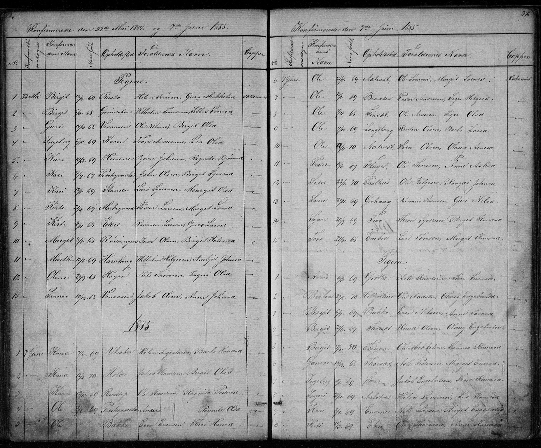 Gol kirkebøker, AV/SAKO-A-226/G/Gb/L0005: Parish register (copy) no. II 5, 1875-1891, p. 87