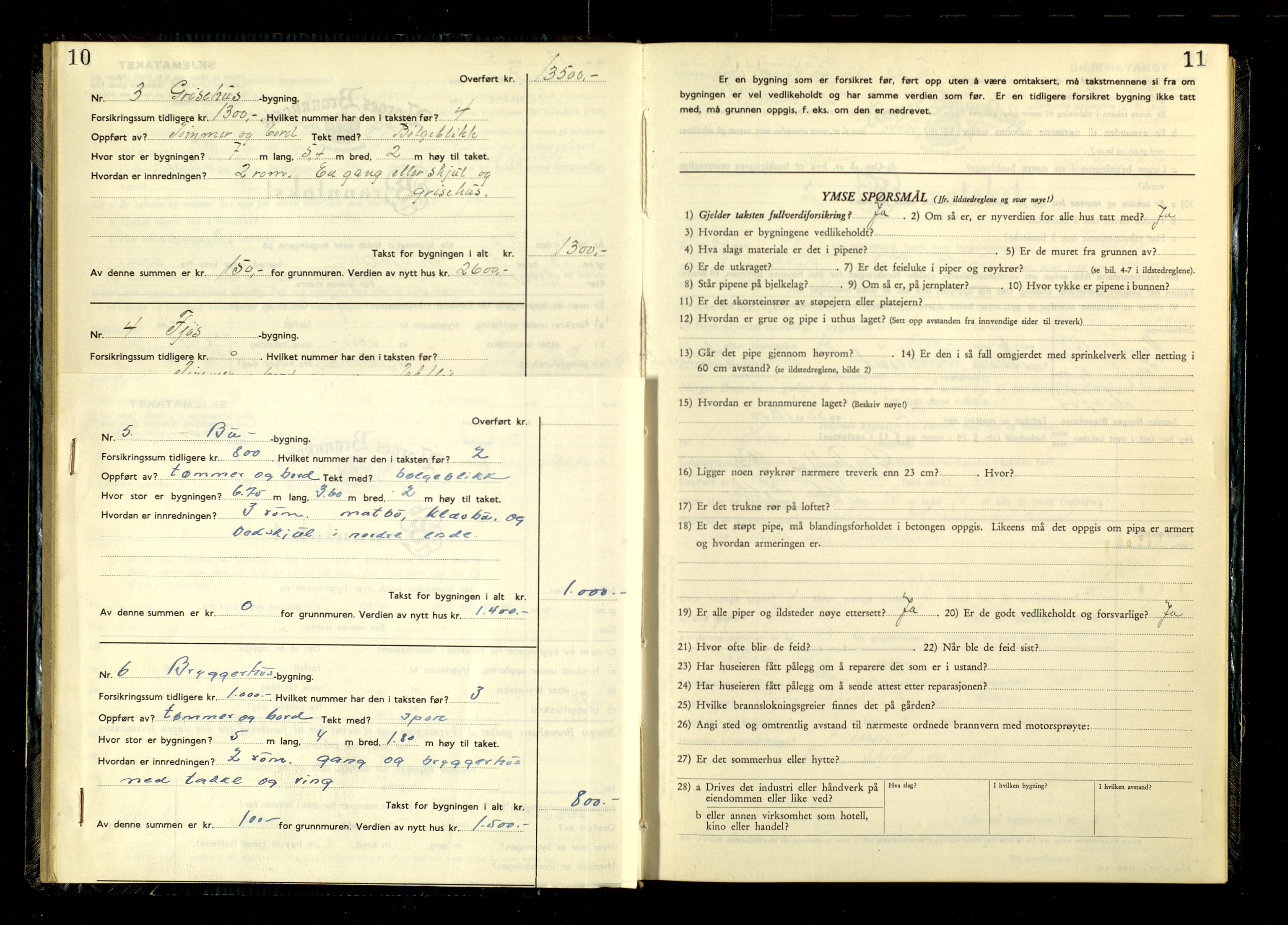 Norges Brannkasse, Rendalen, AV/SAH-NBRANR-024/F/L0024: Branntakstprotokoll, 1950-1951