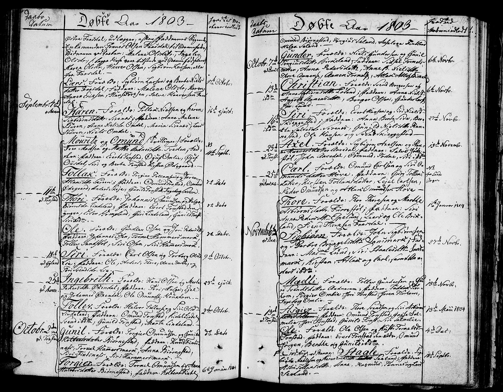 Bakke sokneprestkontor, SAK/1111-0002/F/Fa/Faa/L0002: Parish register (official) no. A 2, 1780-1816, p. 164