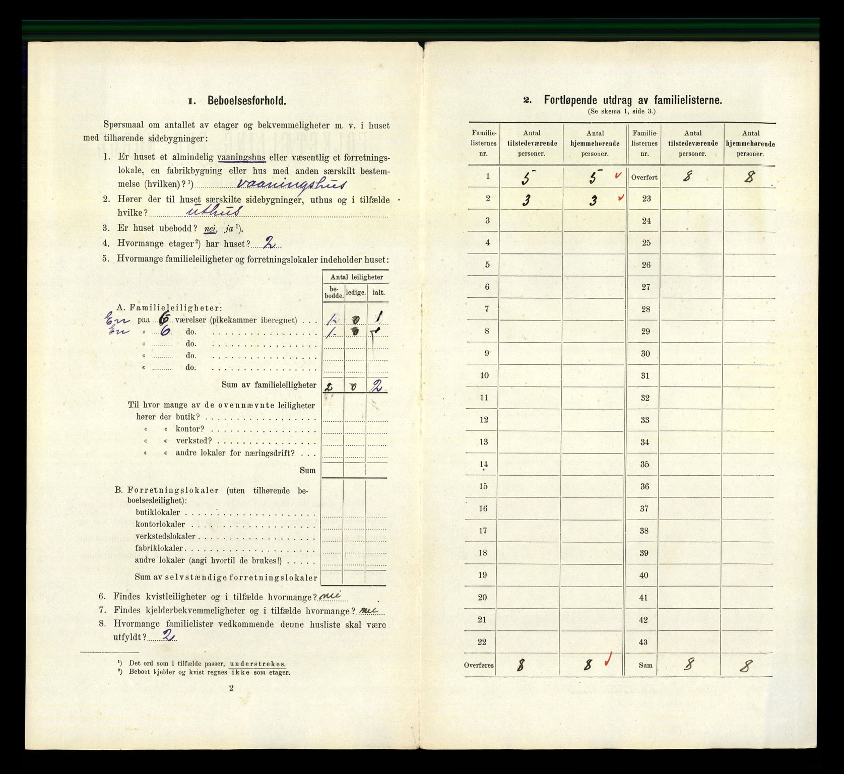 RA, 1910 census for Lillesand, 1910, p. 493