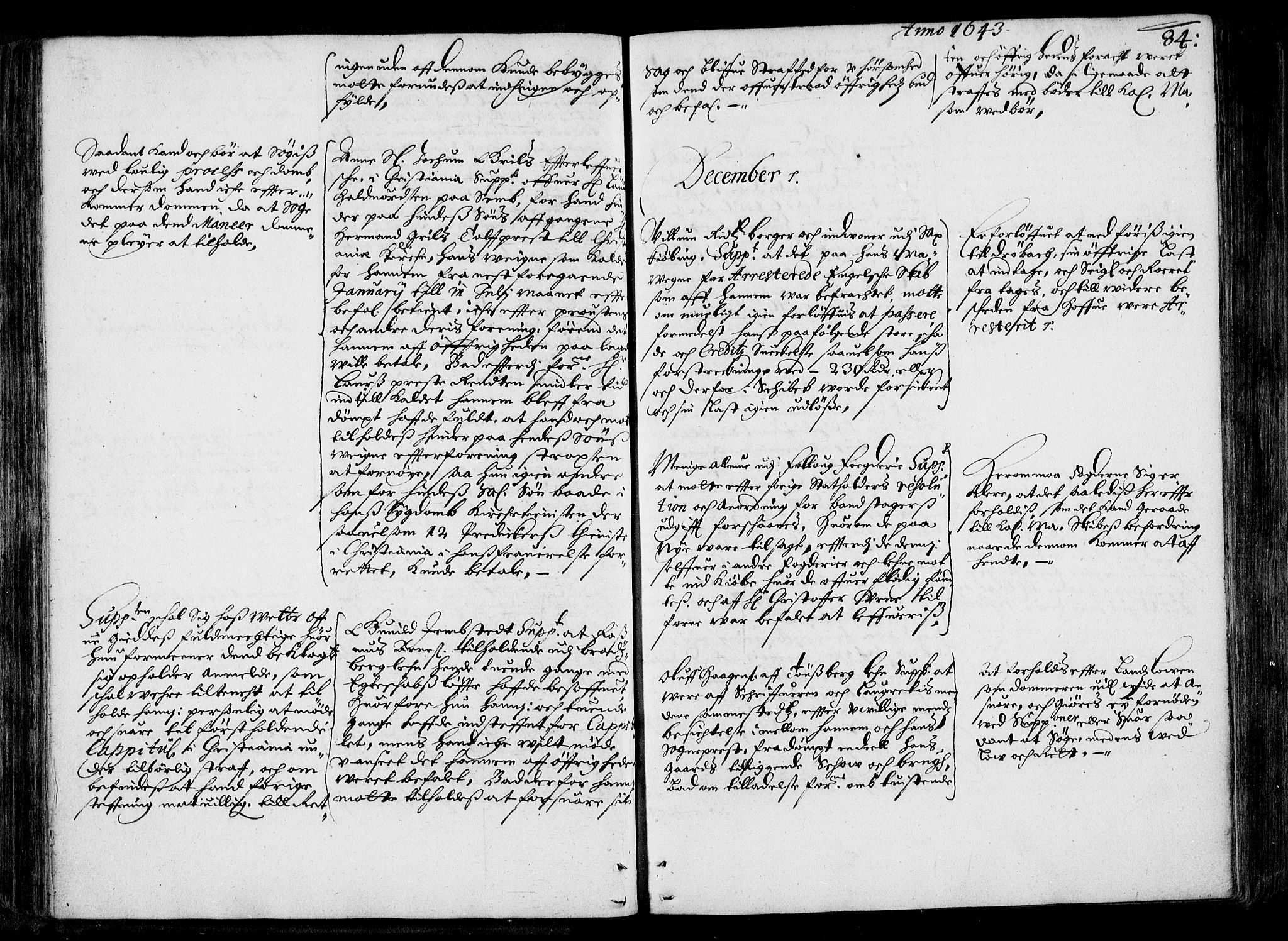 Stattholderembetet 1572-1771, AV/RA-EA-2870/Ac/L0001: Supplikasjons- og resolusjonsprotokoll, 1642-1650, p. 83b-84a