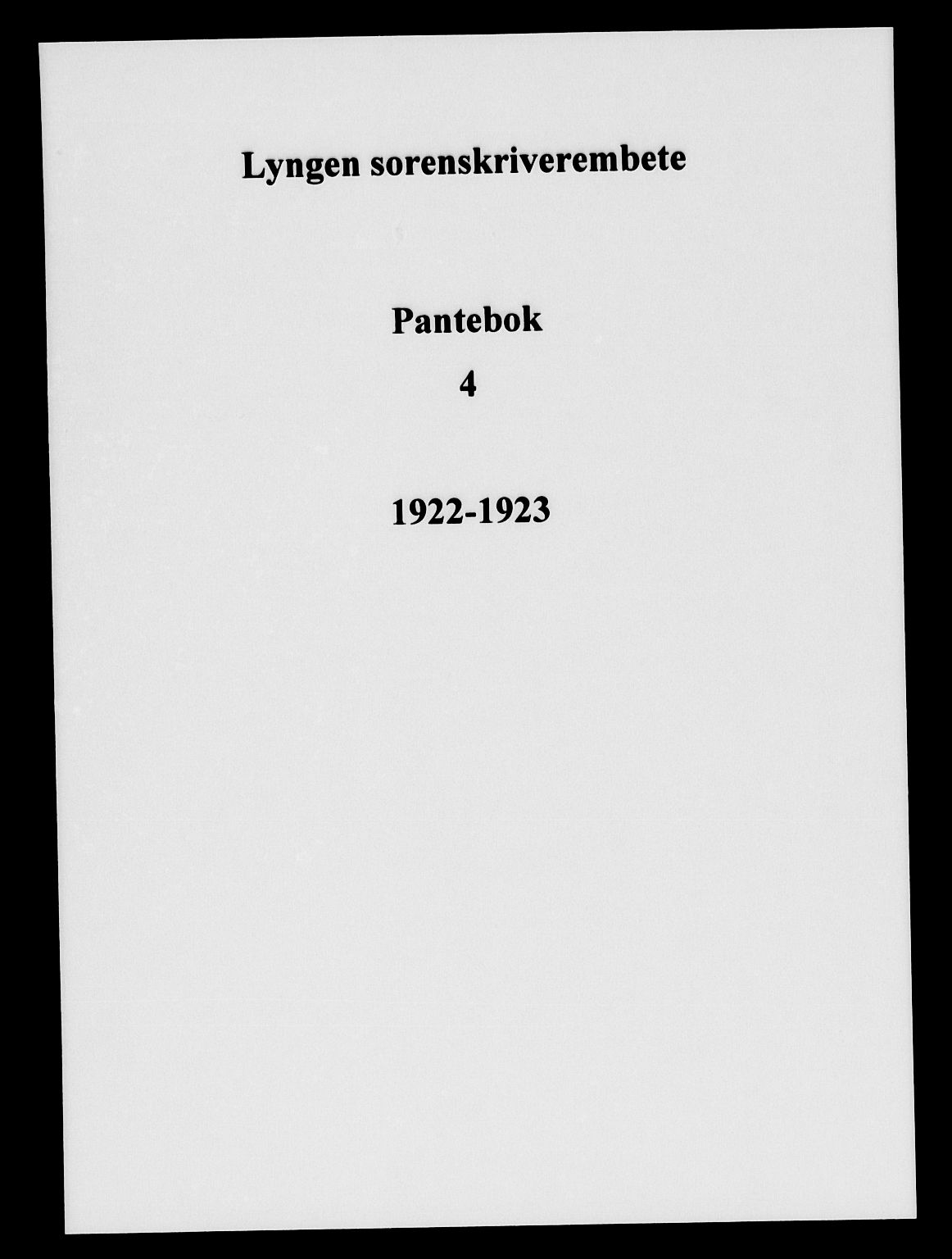 Lyngen sorenskriveri, SATØ/SATØ-0052/1/G/Ge/L0004: Mortgage book no. 4, 1922-1923