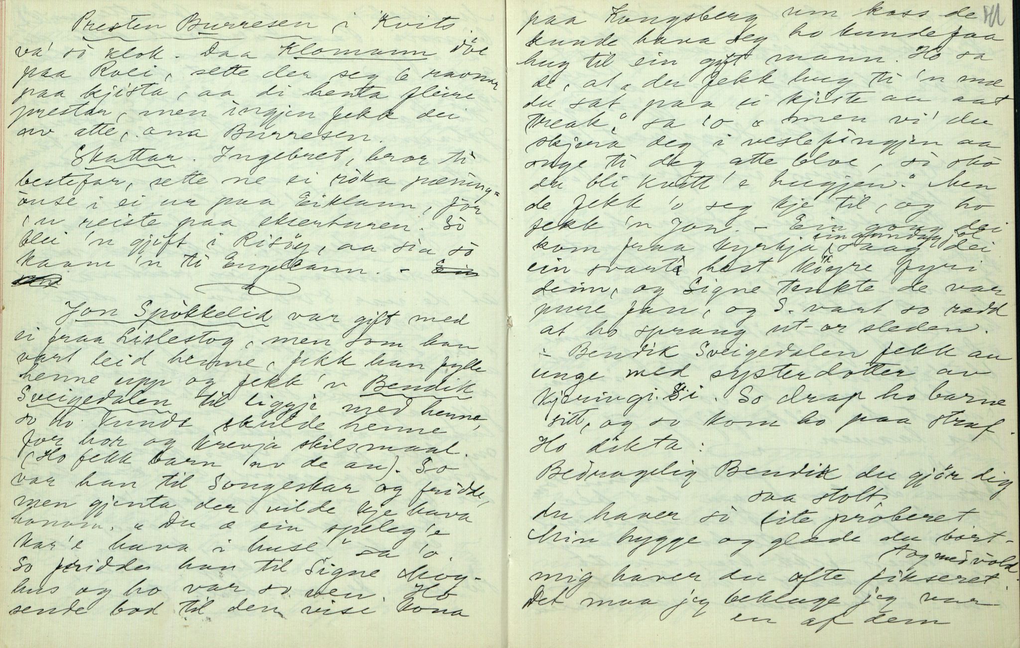 Rikard Berge, TEMU/TGM-A-1003/F/L0006/0022: 201-250 / 222 Frå Lårdal. Ymse oppskrifter nedskrivne av Rikard Berge, 1911, p. 40-41