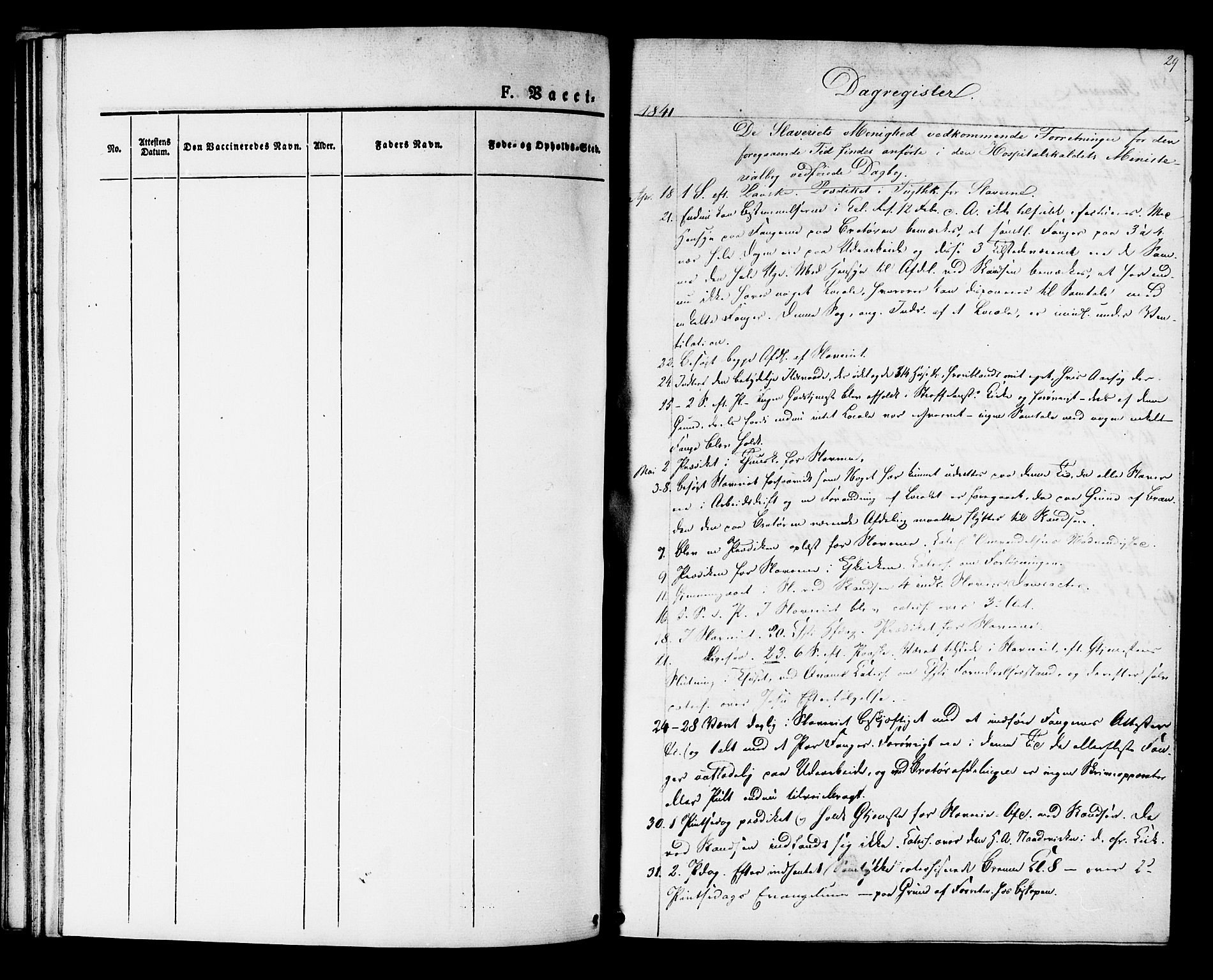 Ministerialprotokoller, klokkerbøker og fødselsregistre - Sør-Trøndelag, SAT/A-1456/624/L0481: Parish register (official) no. 624A02, 1841-1869, p. 29
