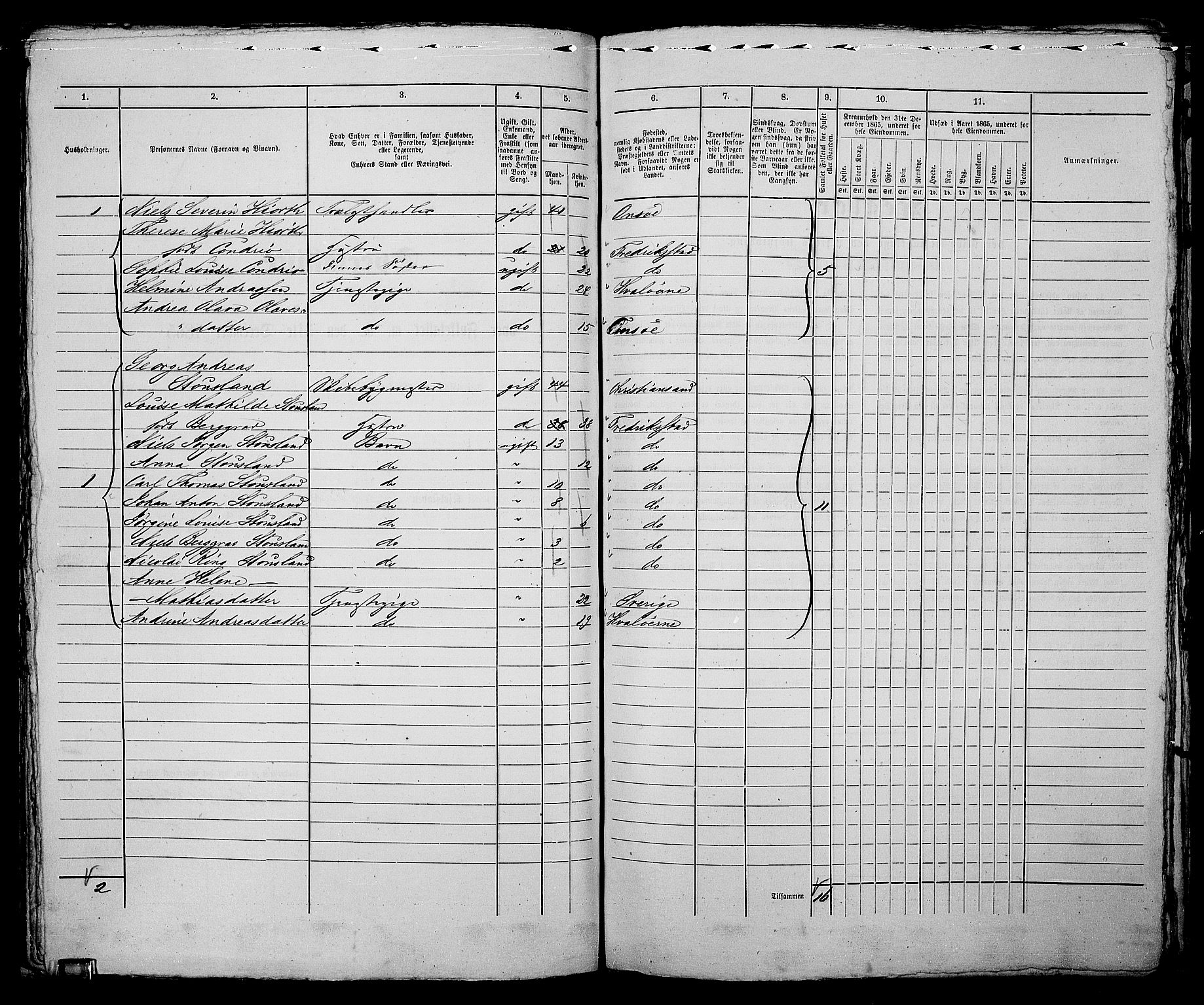 RA, 1865 census for Fredrikstad/Fredrikstad, 1865, p. 589