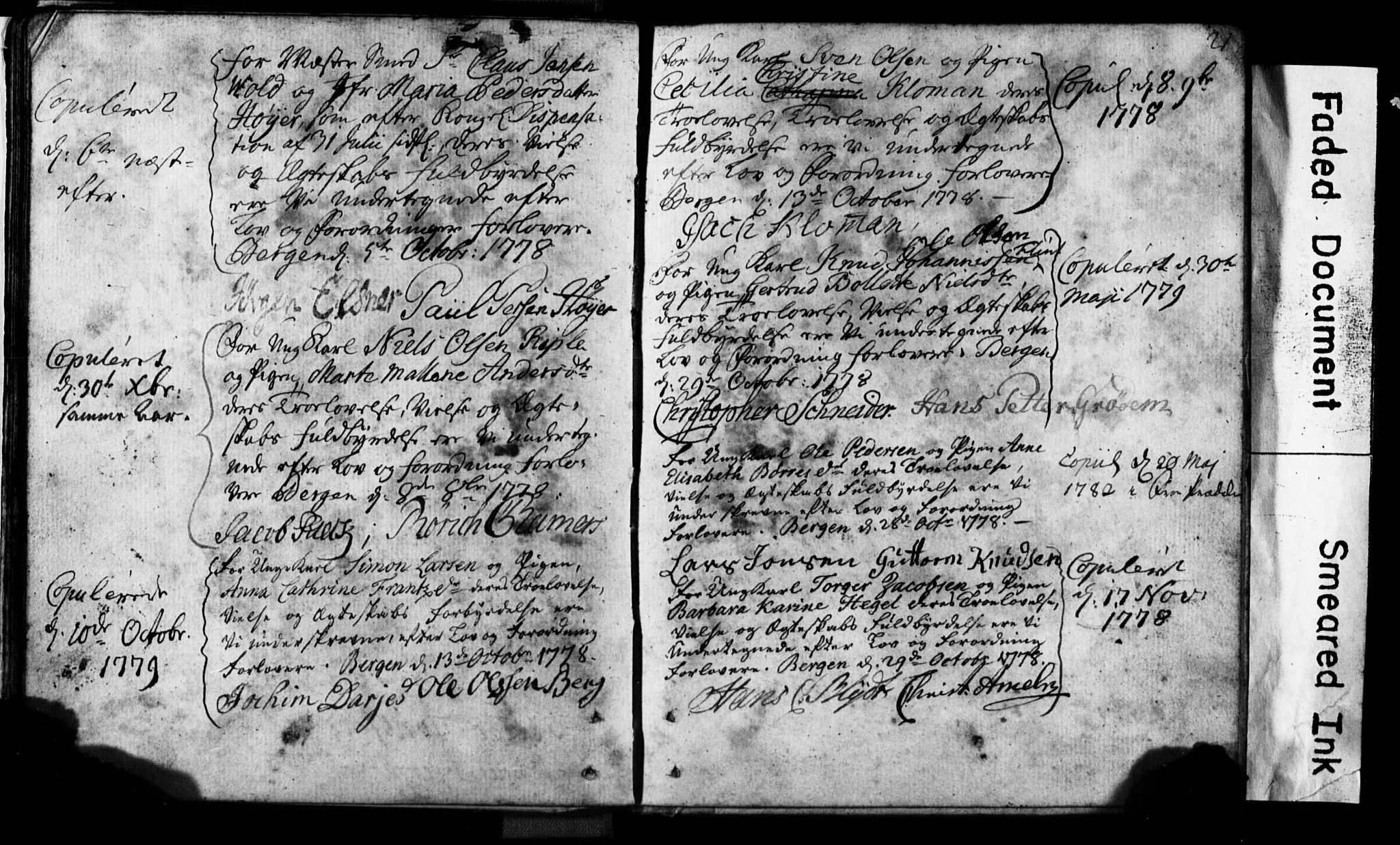 Korskirken sokneprestembete, AV/SAB-A-76101: Best man's statements no. II.5.1, 1776-1816, p. 21