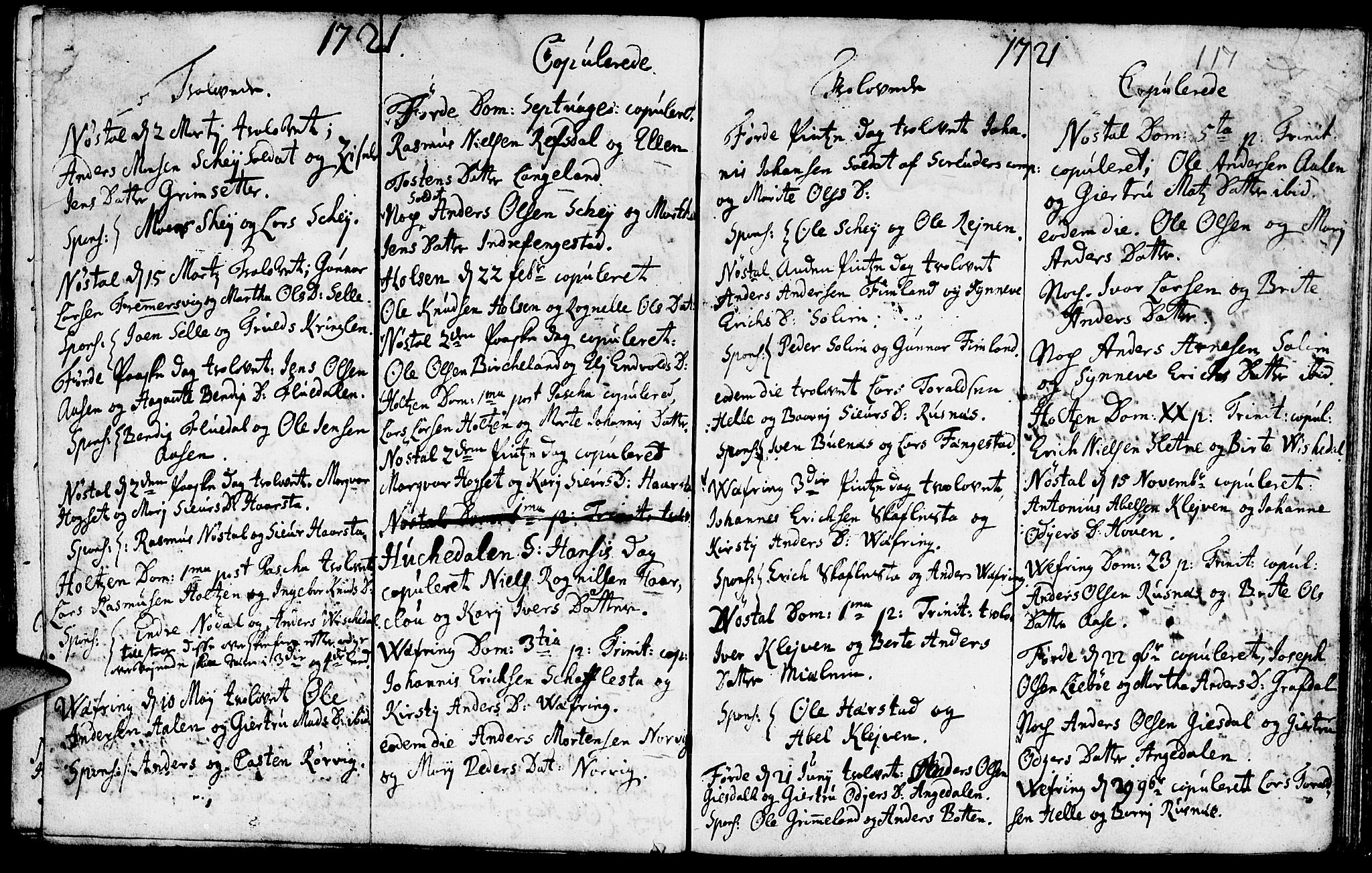 Førde sokneprestembete, SAB/A-79901/H/Haa/Haaa/L0001: Parish register (official) no. A 1, 1720-1727, p. 117