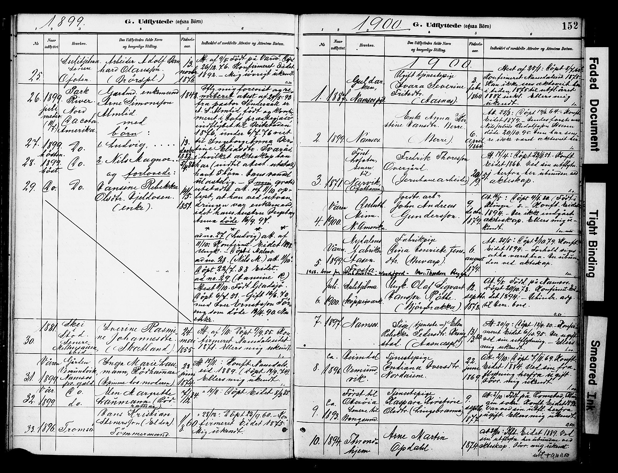 Ministerialprotokoller, klokkerbøker og fødselsregistre - Nord-Trøndelag, AV/SAT-A-1458/742/L0409: Parish register (official) no. 742A02, 1891-1905, p. 152