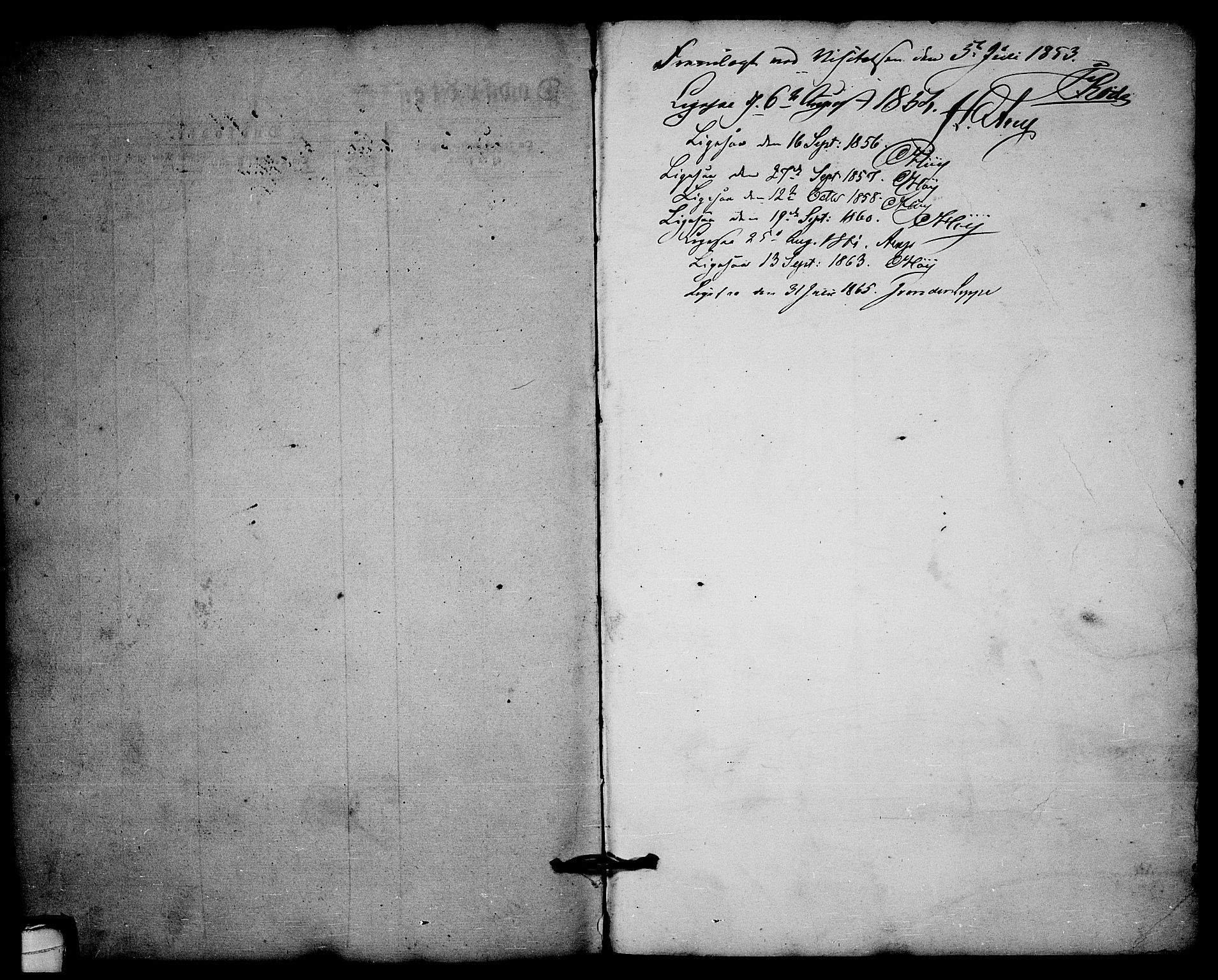 Kragerø kirkebøker, SAKO/A-278/G/Ga/L0004: Parish register (copy) no. 4, 1853-1865