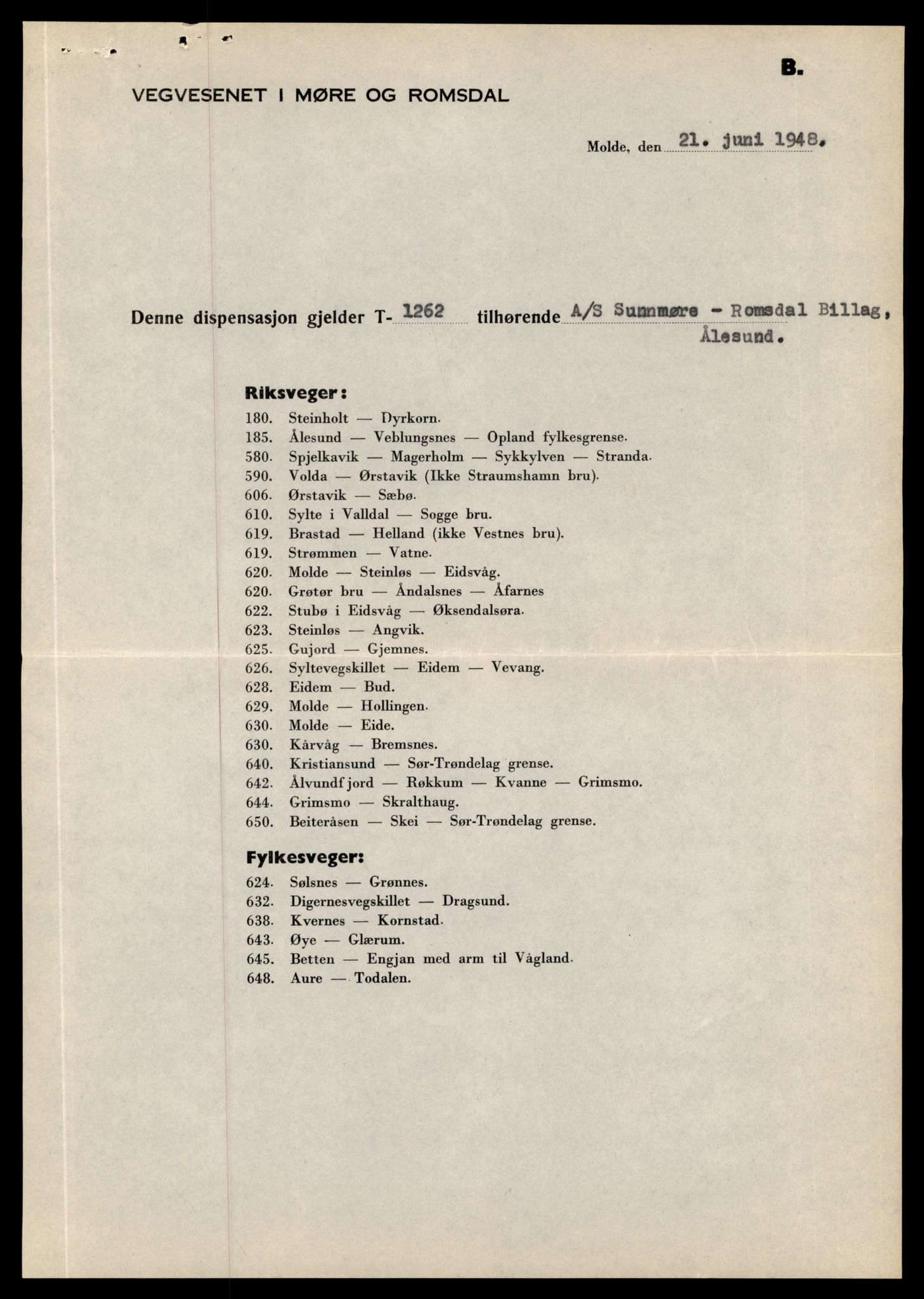 Møre og Romsdal vegkontor - Ålesund trafikkstasjon, AV/SAT-A-4099/F/Fe/L0010: Registreringskort for kjøretøy T 1050 - T 1169, 1927-1998, p. 2875