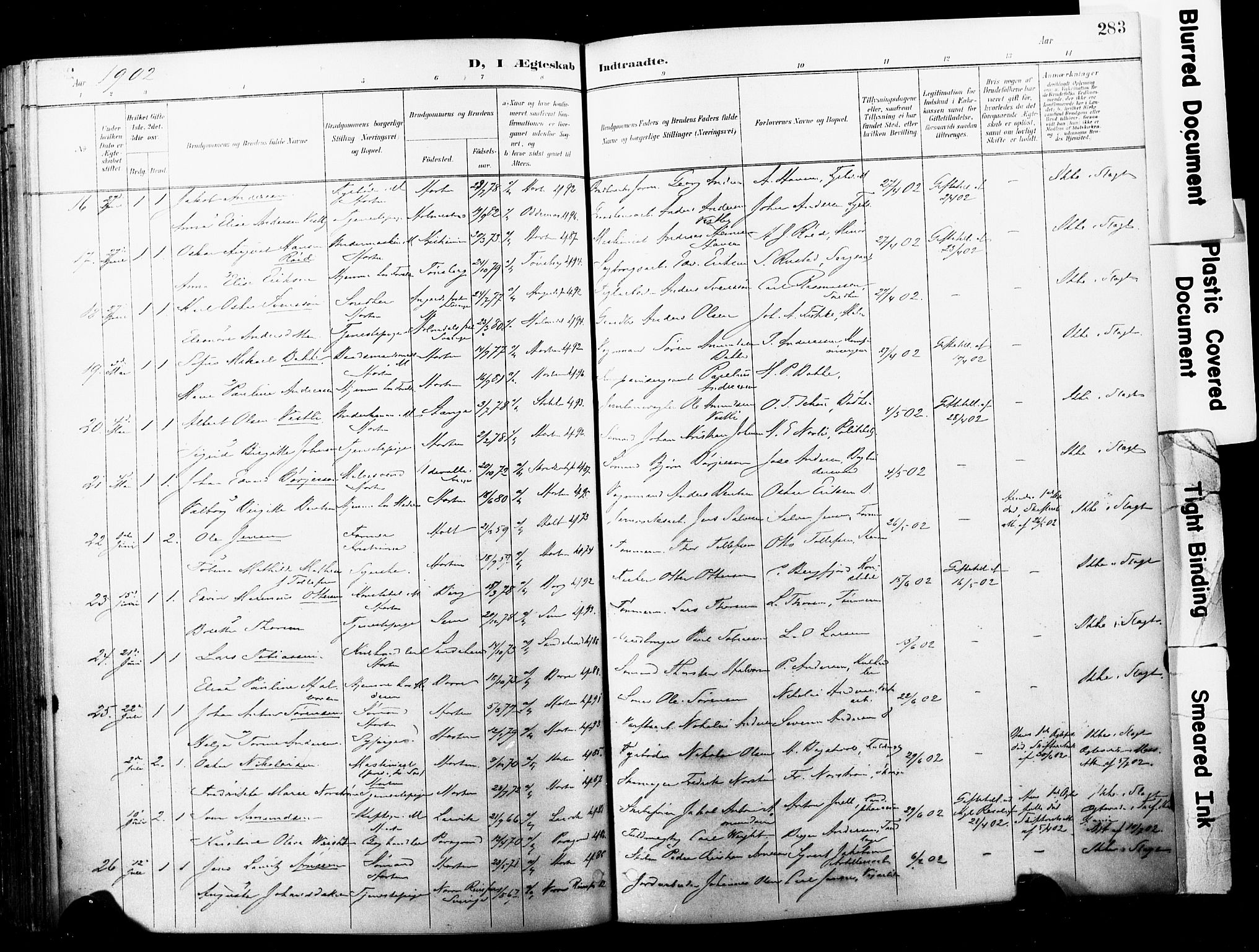 Horten kirkebøker, AV/SAKO-A-348/F/Fa/L0005: Parish register (official) no. 5, 1896-1904, p. 283