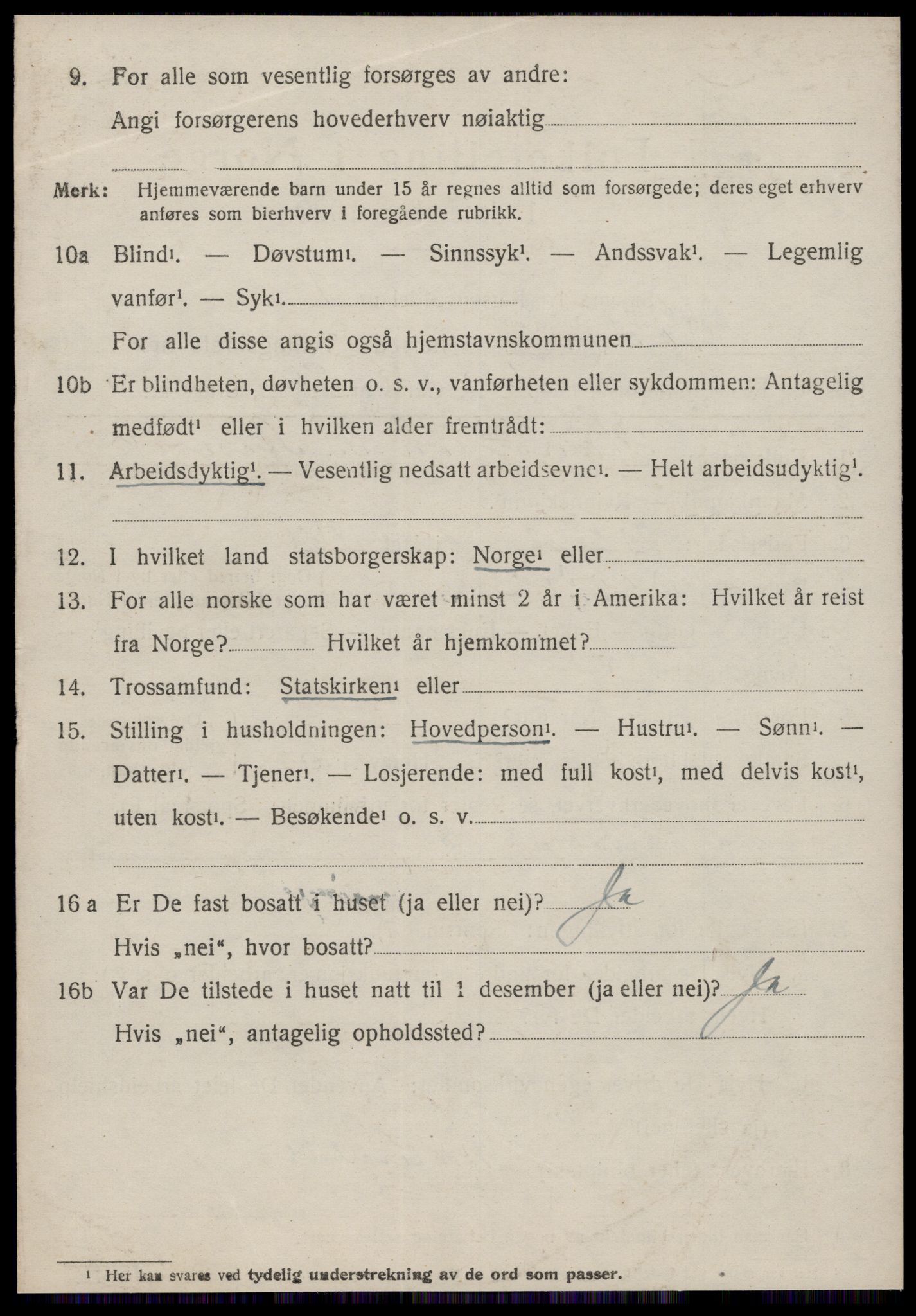 SAT, 1920 census for Rovde, 1920, p. 1278