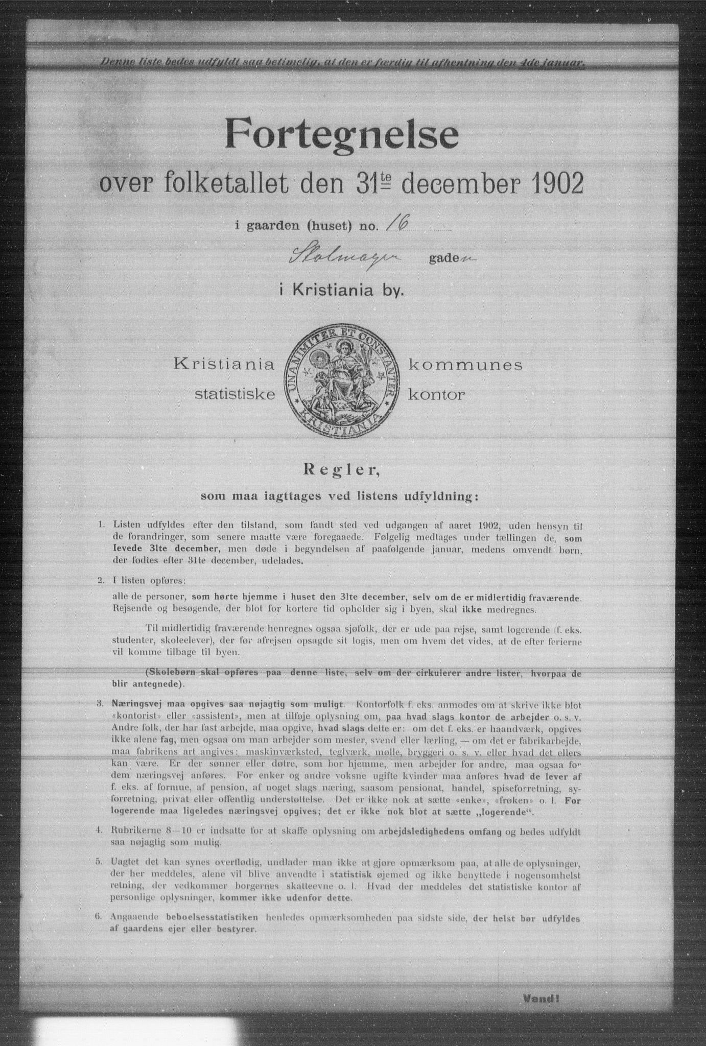 OBA, Municipal Census 1902 for Kristiania, 1902, p. 19143