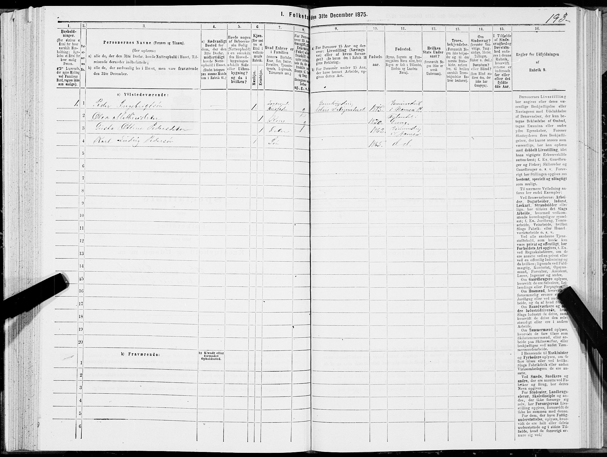 SAT, 1875 census for 1745L Namsos/Vemundvik og Sævik, 1875, p. 2193