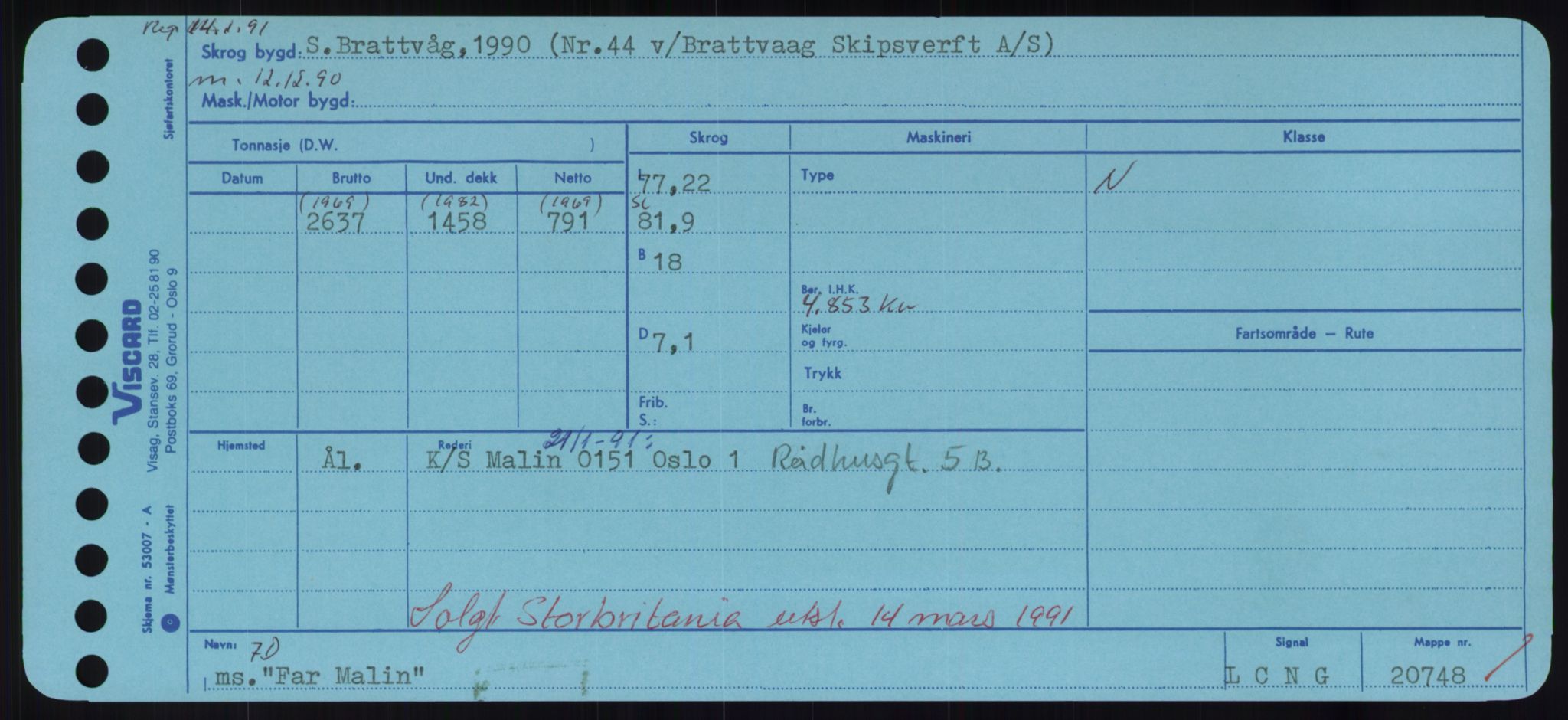 Sjøfartsdirektoratet med forløpere, Skipsmålingen, AV/RA-S-1627/H/Hd/L0010: Fartøy, F-Fjø, p. 147