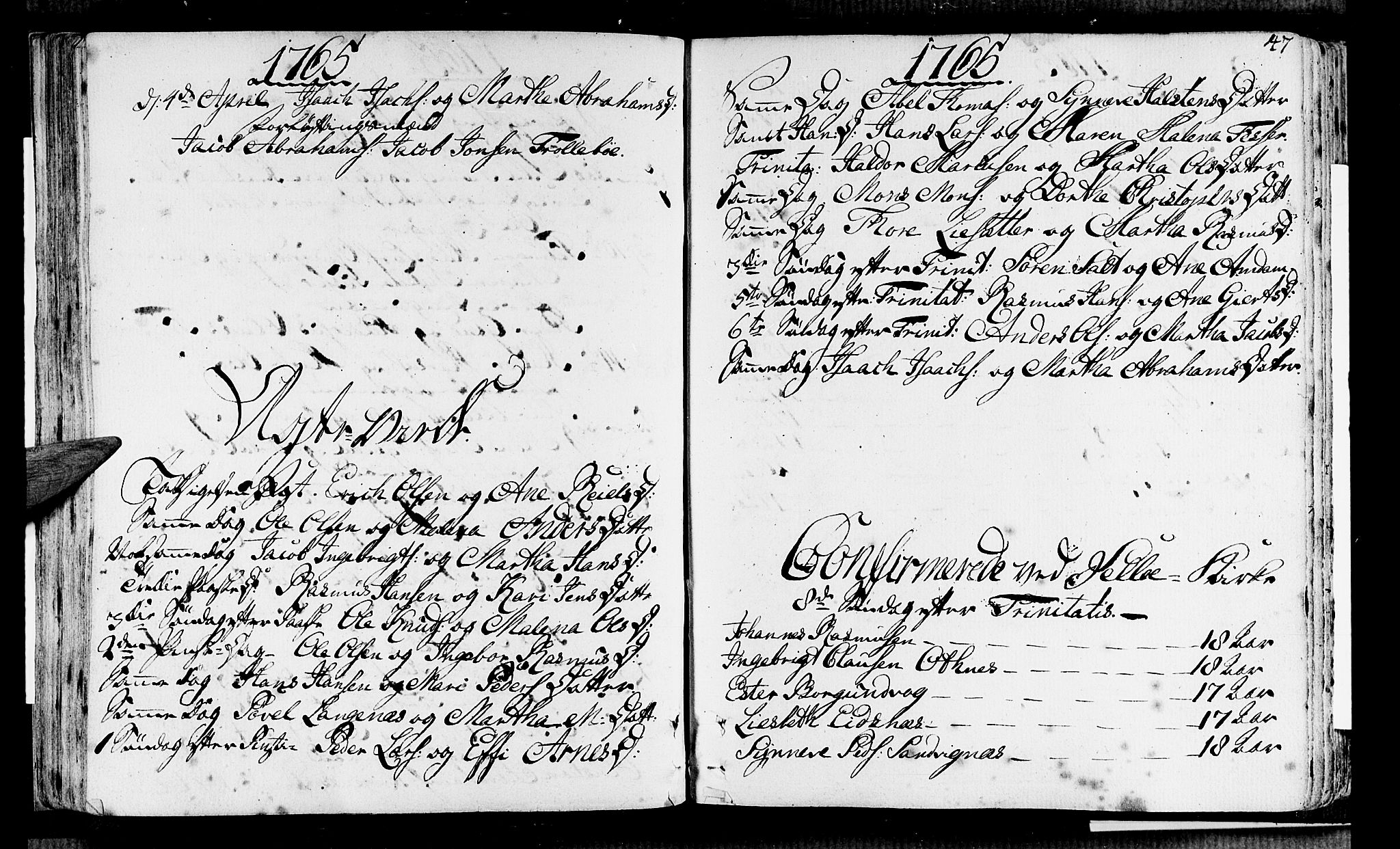 Selje sokneprestembete, AV/SAB-A-99938/H/Ha/Haa/Haaa: Parish register (official) no. A 5, 1760-1782, p. 47