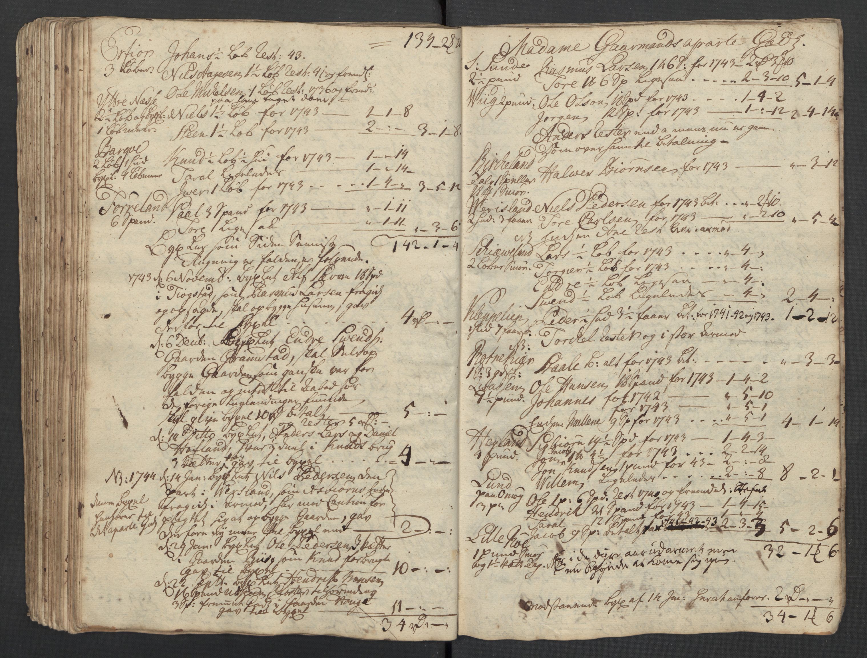 Pa 0119 - Smith, Lauritz Andersen og Lauritz Lauritzen, SAST/A-100231/O/L0001: Kopibøker m.m., 1740-1745, p. 130