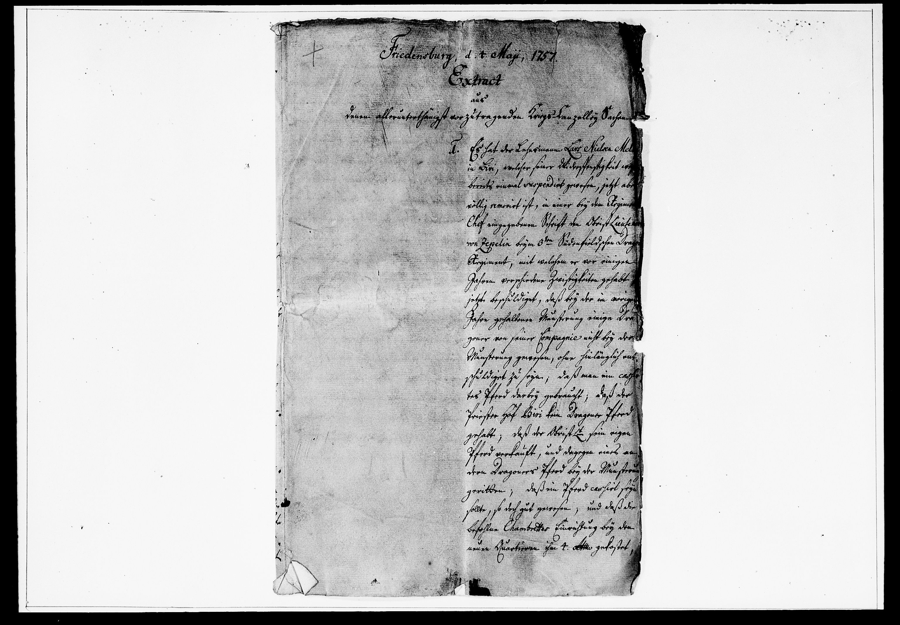 Krigskollegiet, Krigskancelliet, DRA/A-0006/-/1283-1296: Refererede sager, 1757, p. 213