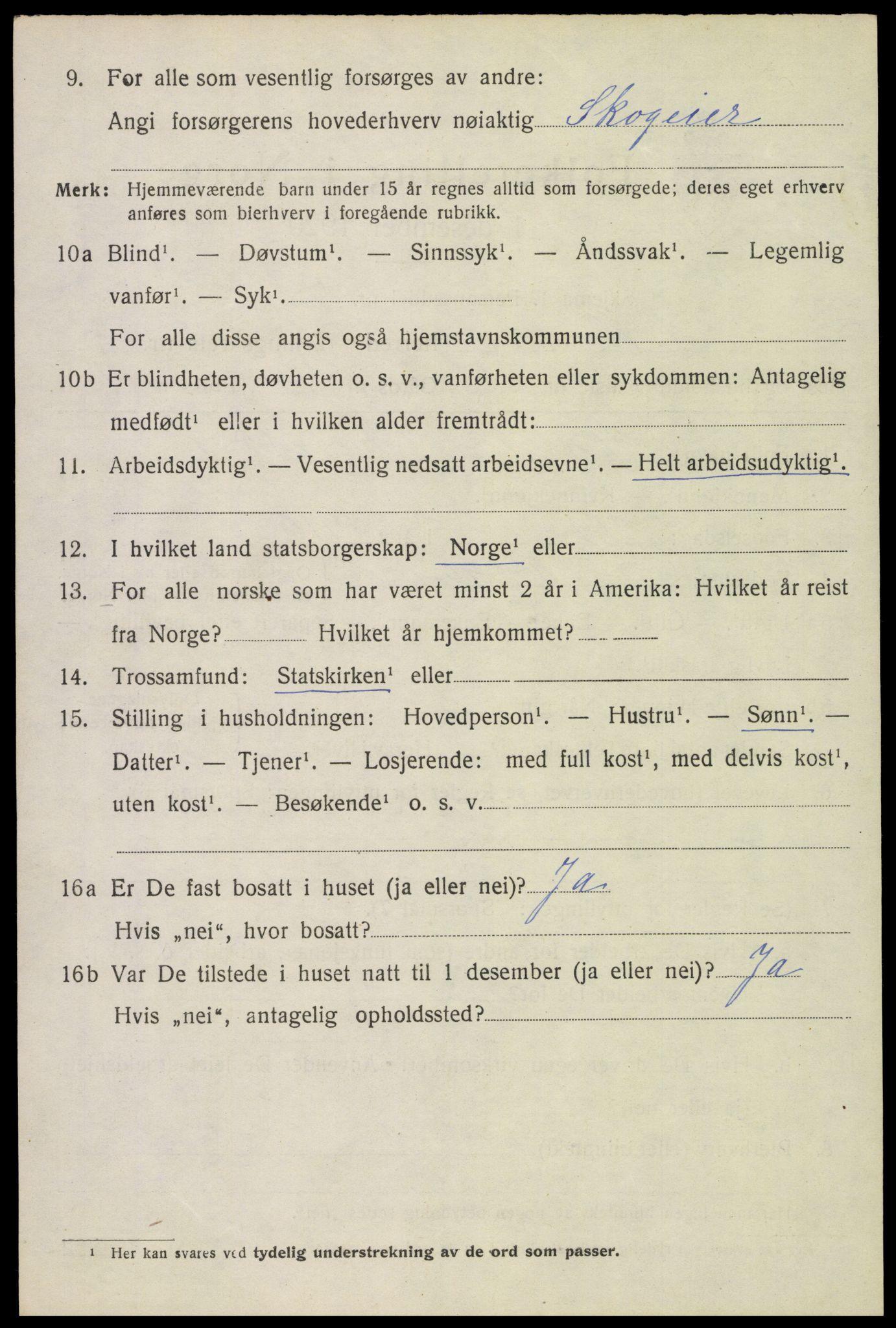 SAH, 1920 census for Sør-Odal, 1920, p. 9274