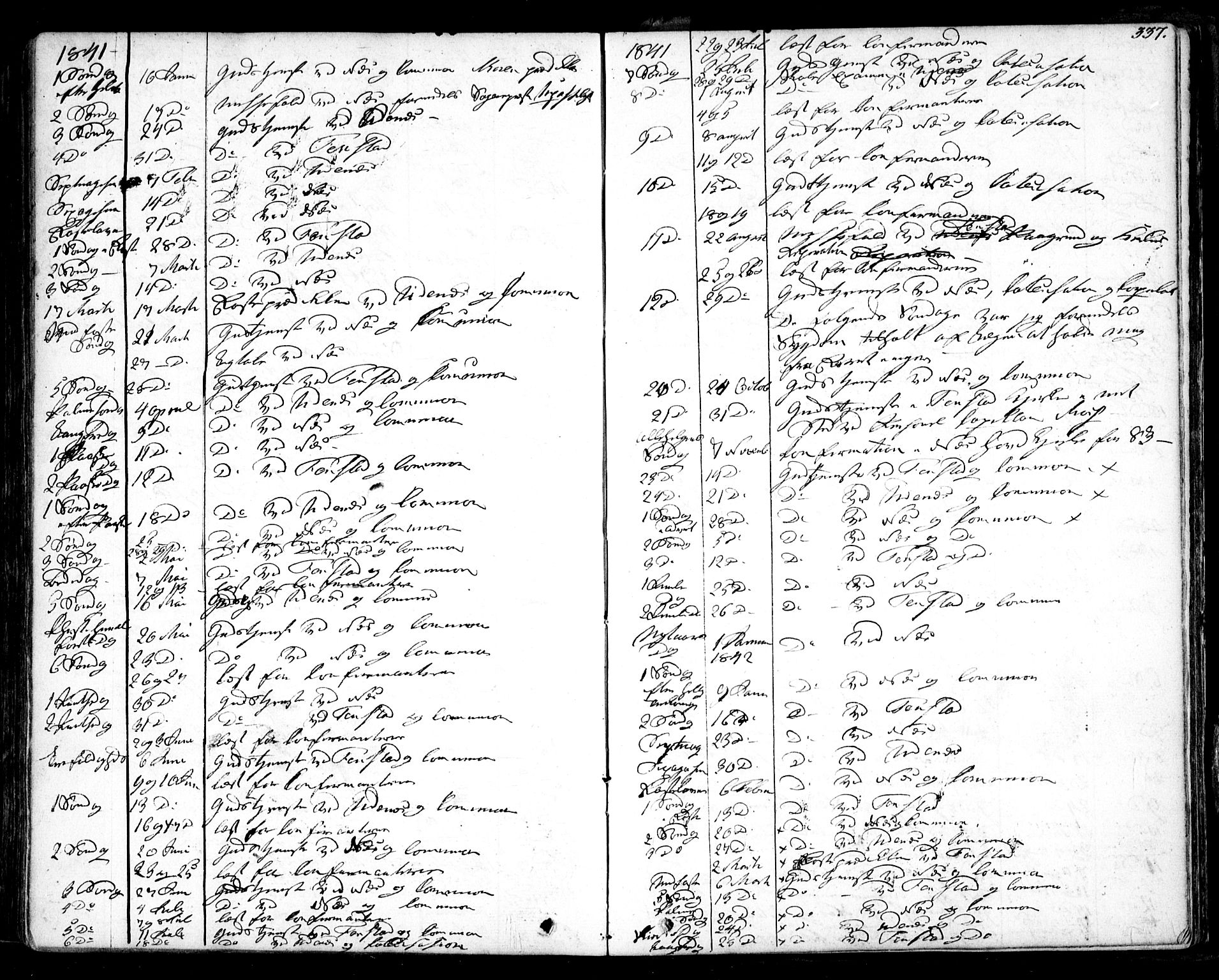 Nes prestekontor Kirkebøker, AV/SAO-A-10410/F/Fa/L0006: Parish register (official) no. I 6, 1833-1845, p. 337