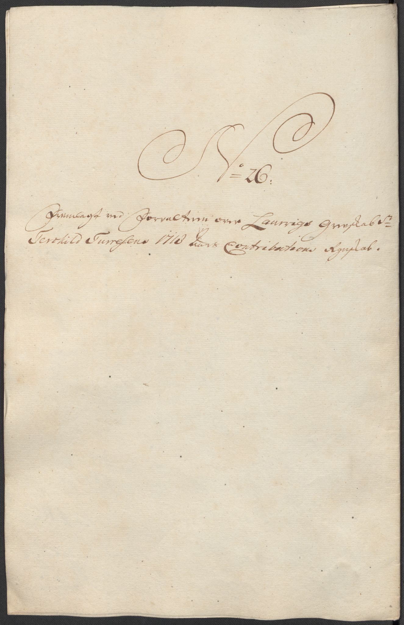 Rentekammeret inntil 1814, Reviderte regnskaper, Fogderegnskap, RA/EA-4092/R33/L1988: Fogderegnskap Larvik grevskap, 1718, p. 319