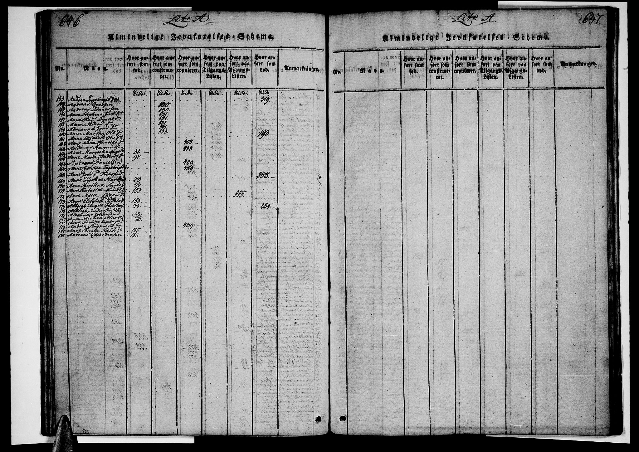 Ministerialprotokoller, klokkerbøker og fødselsregistre - Nordland, SAT/A-1459/813/L0197: Parish register (official) no. 813A07, 1820-1833, p. 646-647
