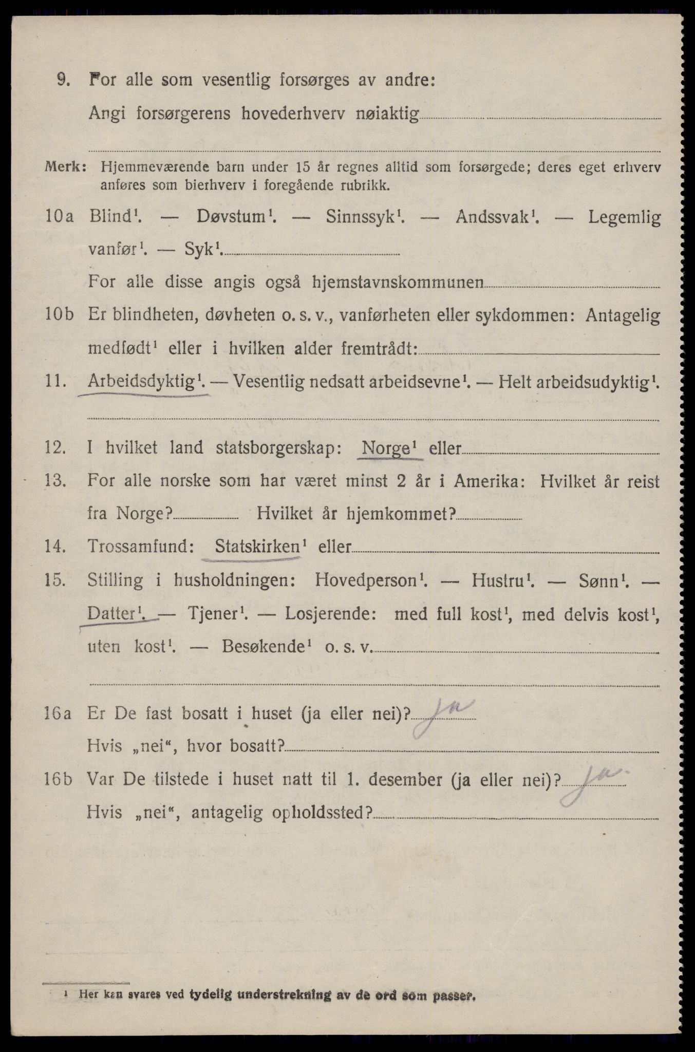 SAST, 1920 census for Hetland, 1920, p. 3830