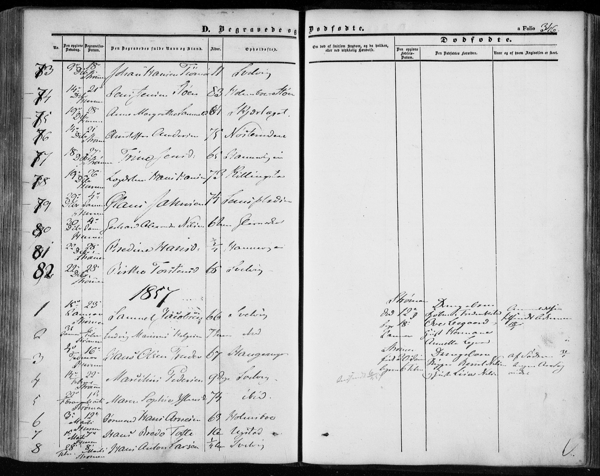 Hurum kirkebøker, SAKO/A-229/F/Fa/L0011: Parish register (official) no. 11, 1847-1860, p. 346
