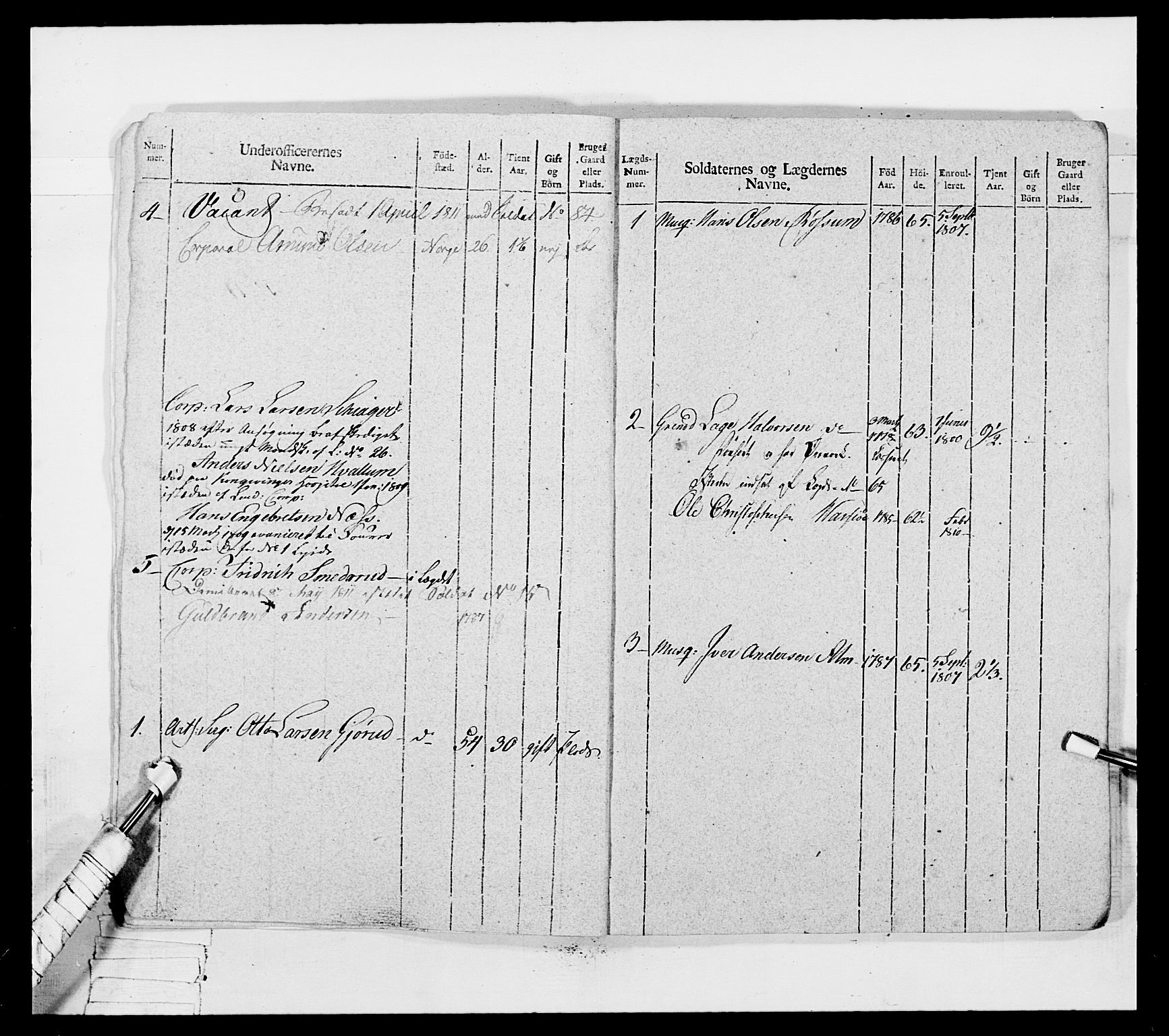 Generalitets- og kommissariatskollegiet, Det kongelige norske kommissariatskollegium, AV/RA-EA-5420/E/Eh/L0042: 1. Akershusiske nasjonale infanteriregiment, 1810, p. 157