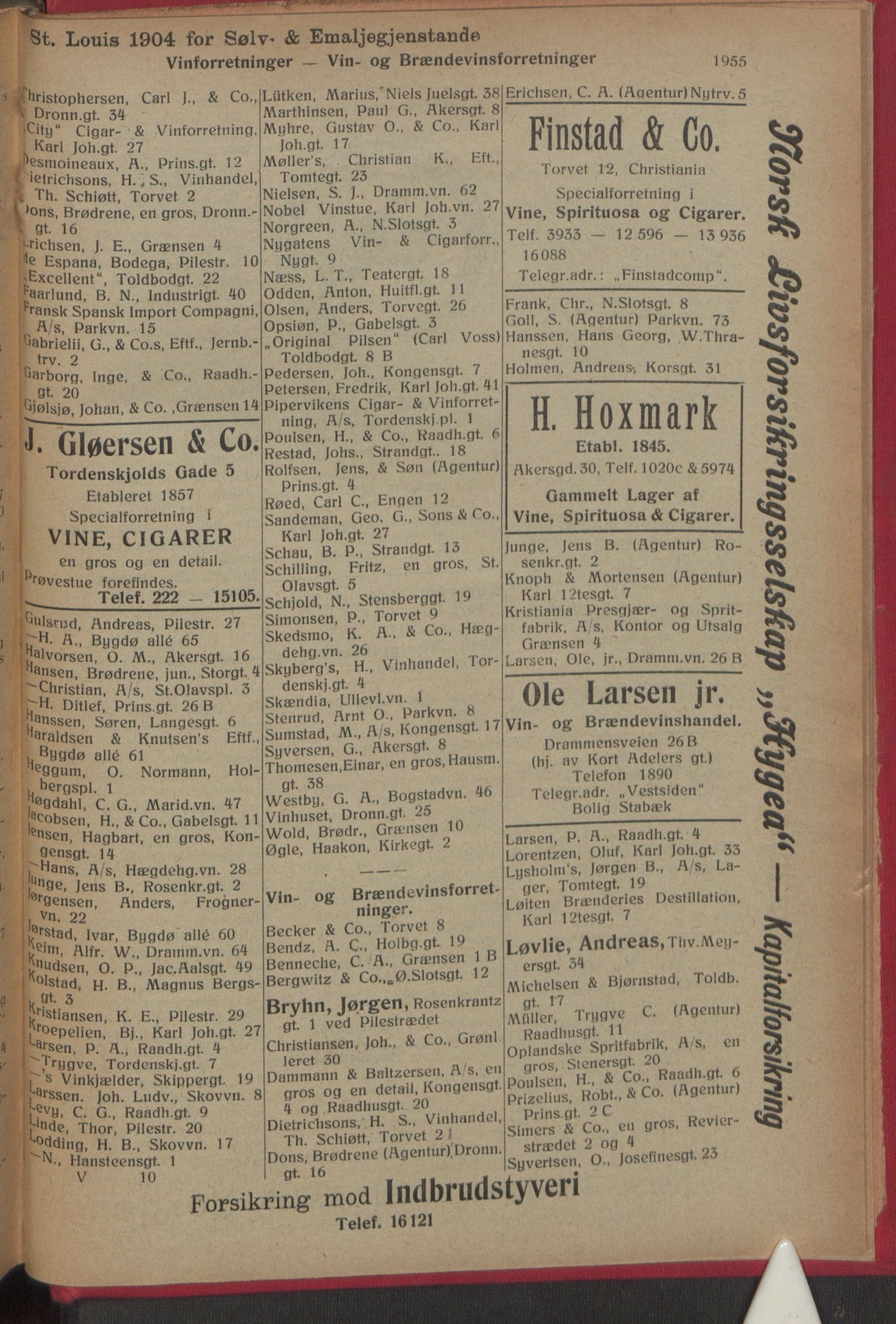 Kristiania/Oslo adressebok, PUBL/-, 1916, p. 1955