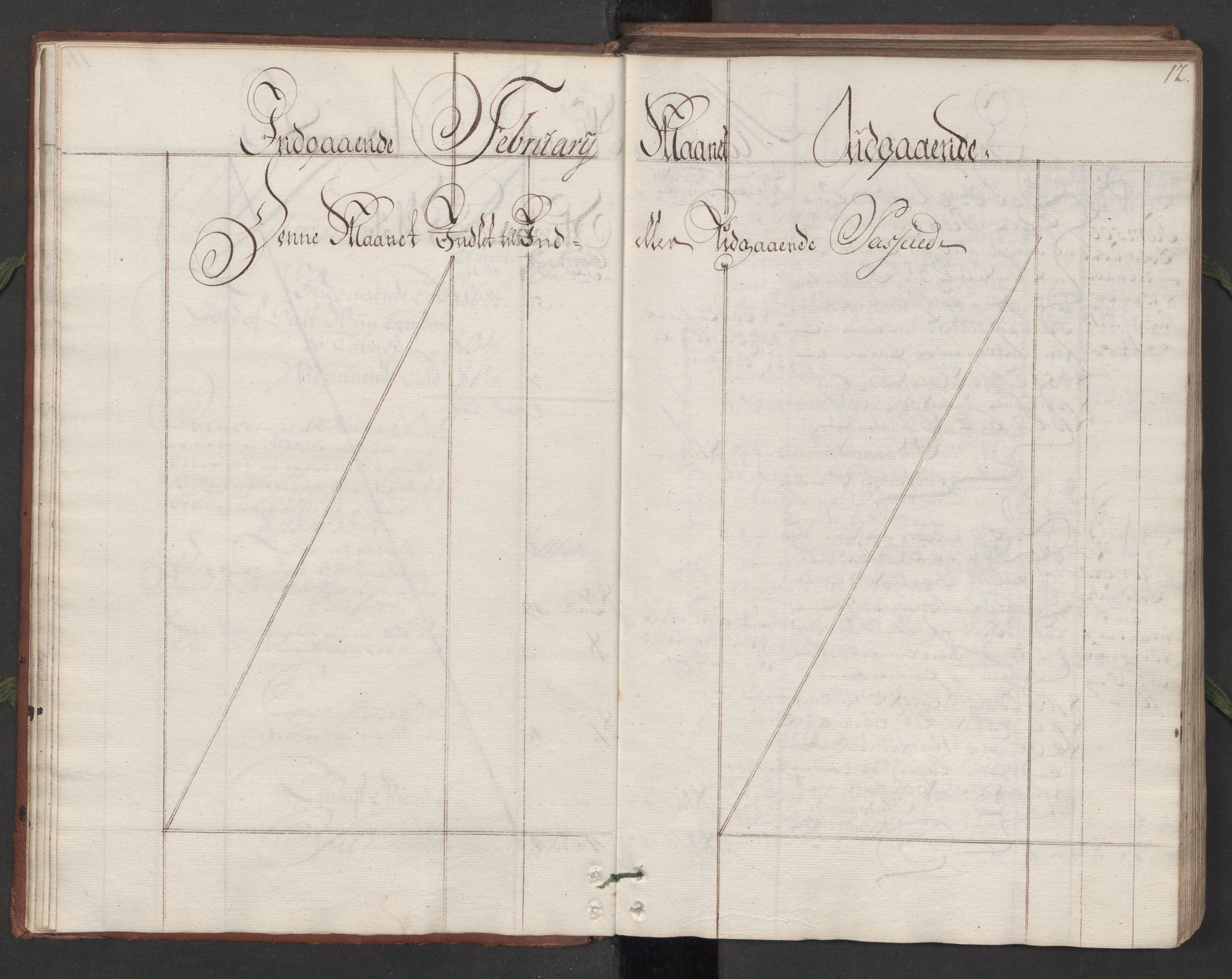 Generaltollkammeret, tollregnskaper, AV/RA-EA-5490/R11/L0015a/0001: Tollregnskaper Larvik og Sandefjord / Hovedtollbok, 1733, p. 11b-12a