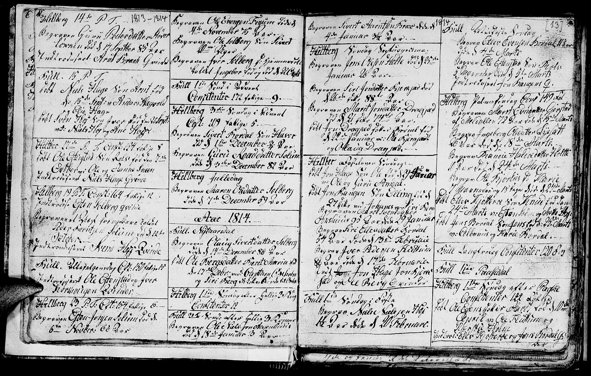 Ministerialprotokoller, klokkerbøker og fødselsregistre - Sør-Trøndelag, SAT/A-1456/689/L1042: Parish register (copy) no. 689C01, 1812-1841, p. 12-13