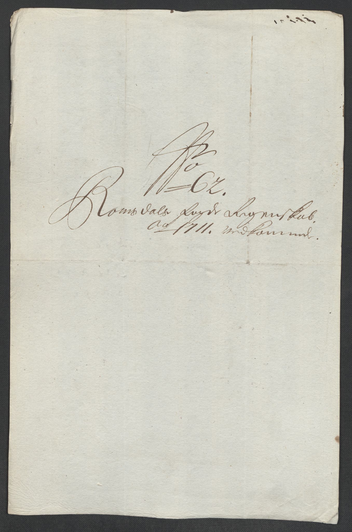 Rentekammeret inntil 1814, Reviderte regnskaper, Fogderegnskap, AV/RA-EA-4092/R55/L3660: Fogderegnskap Romsdal, 1711, p. 317