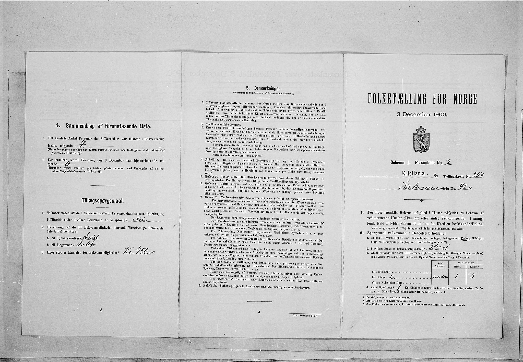 SAO, 1900 census for Kristiania, 1900, p. 45959