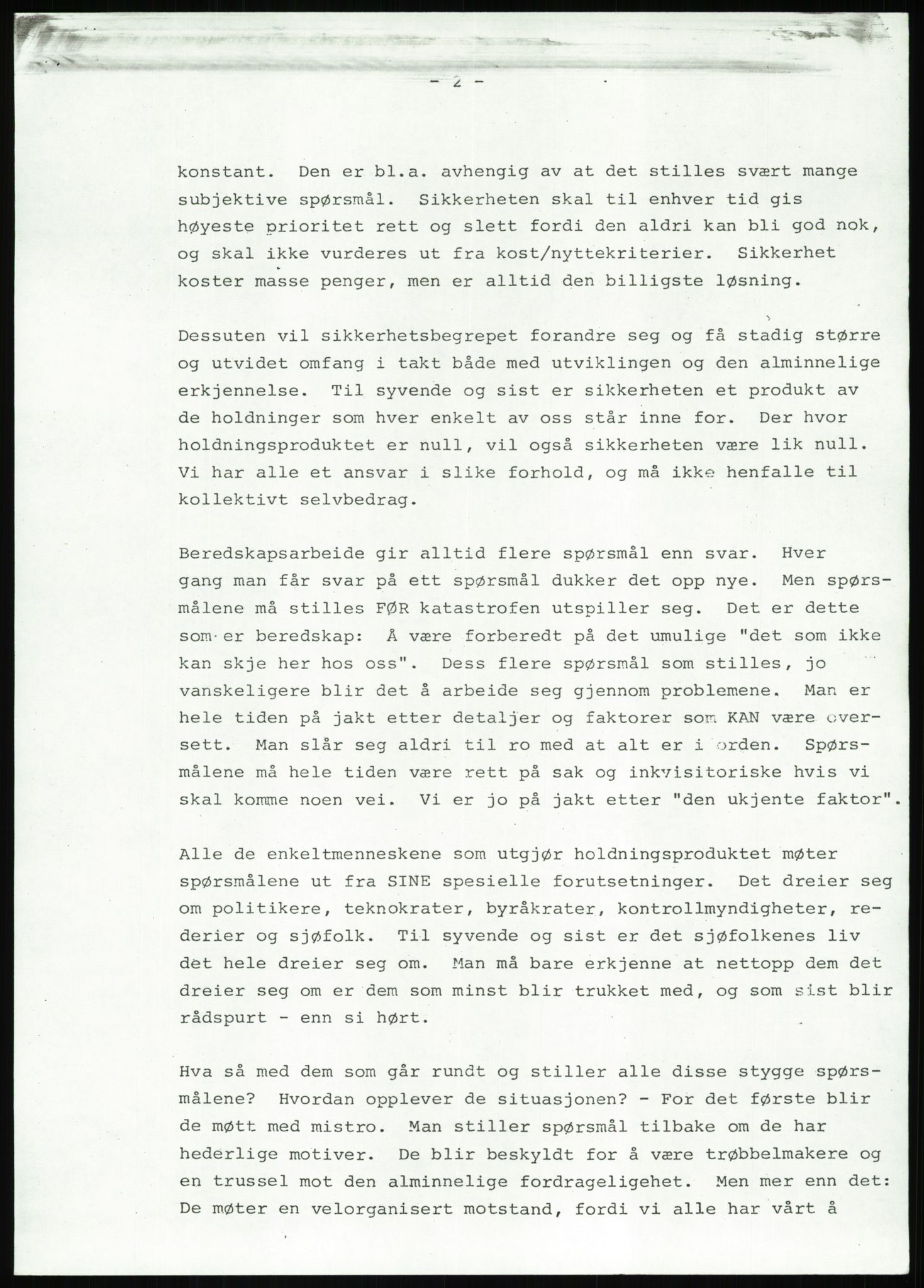 Justisdepartementet, Granskningskommisjonen ved Alexander Kielland-ulykken 27.3.1980, AV/RA-S-1165/D/L0022: Y Forskningsprosjekter (Y8-Y9)/Z Diverse (Doku.liste + Z1-Z15 av 15), 1980-1981, p. 380