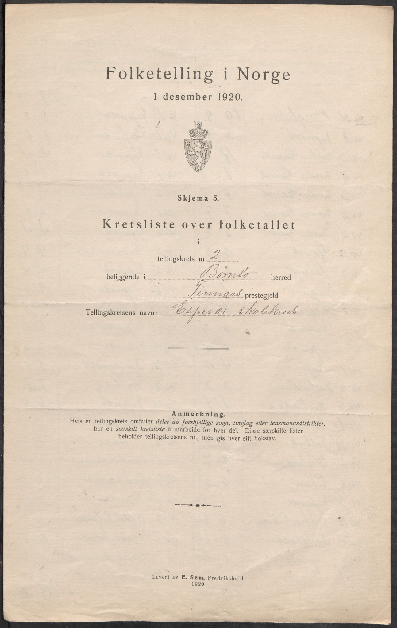 SAB, 1920 census for Bømlo, 1920, p. 11