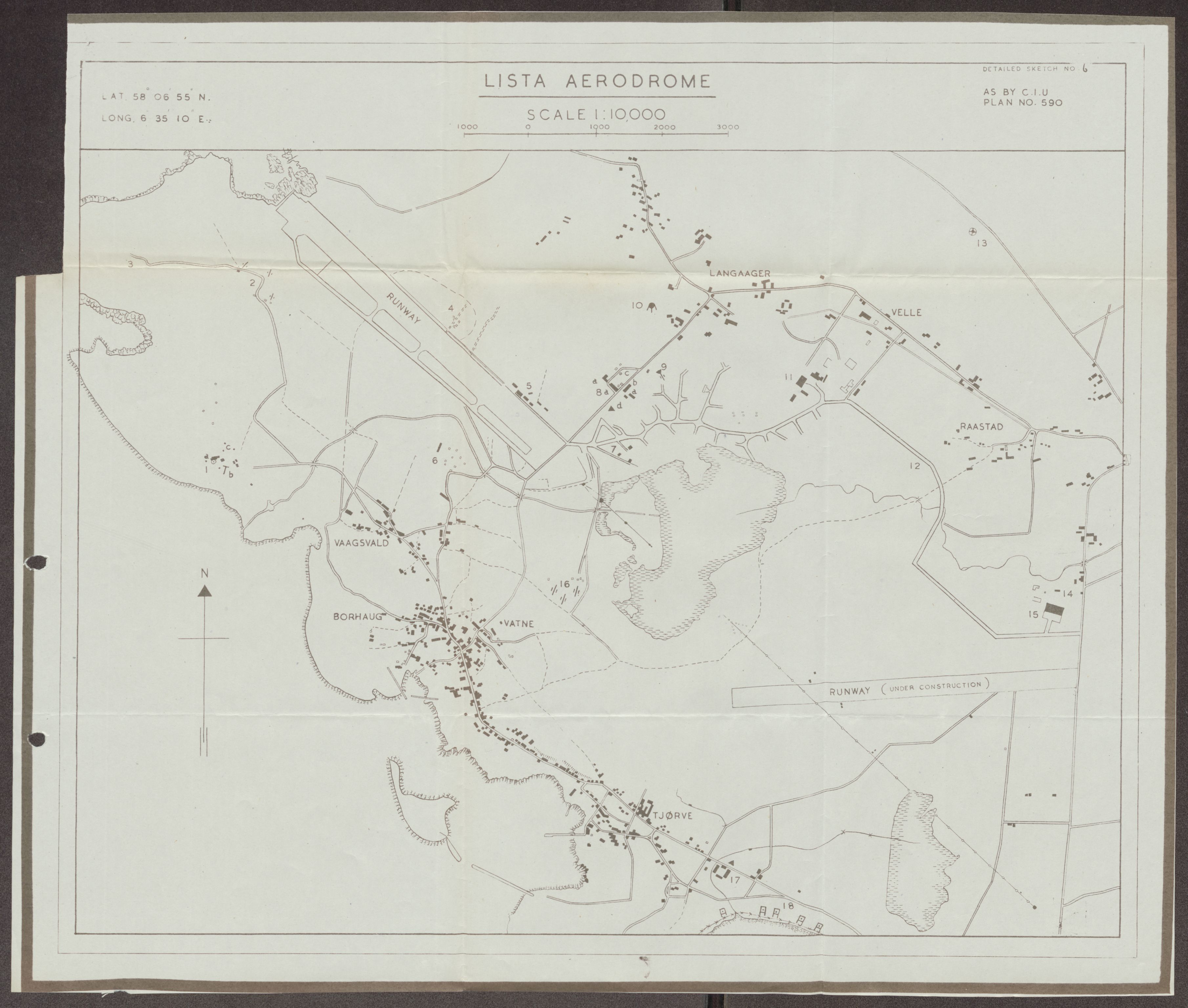 Forsvaret, Forsvarets overkommando II, AV/RA-RAFA-3915/D/Dd/L0008: Minefields. Prohibited Areas. Airfields, 1944, p. 42