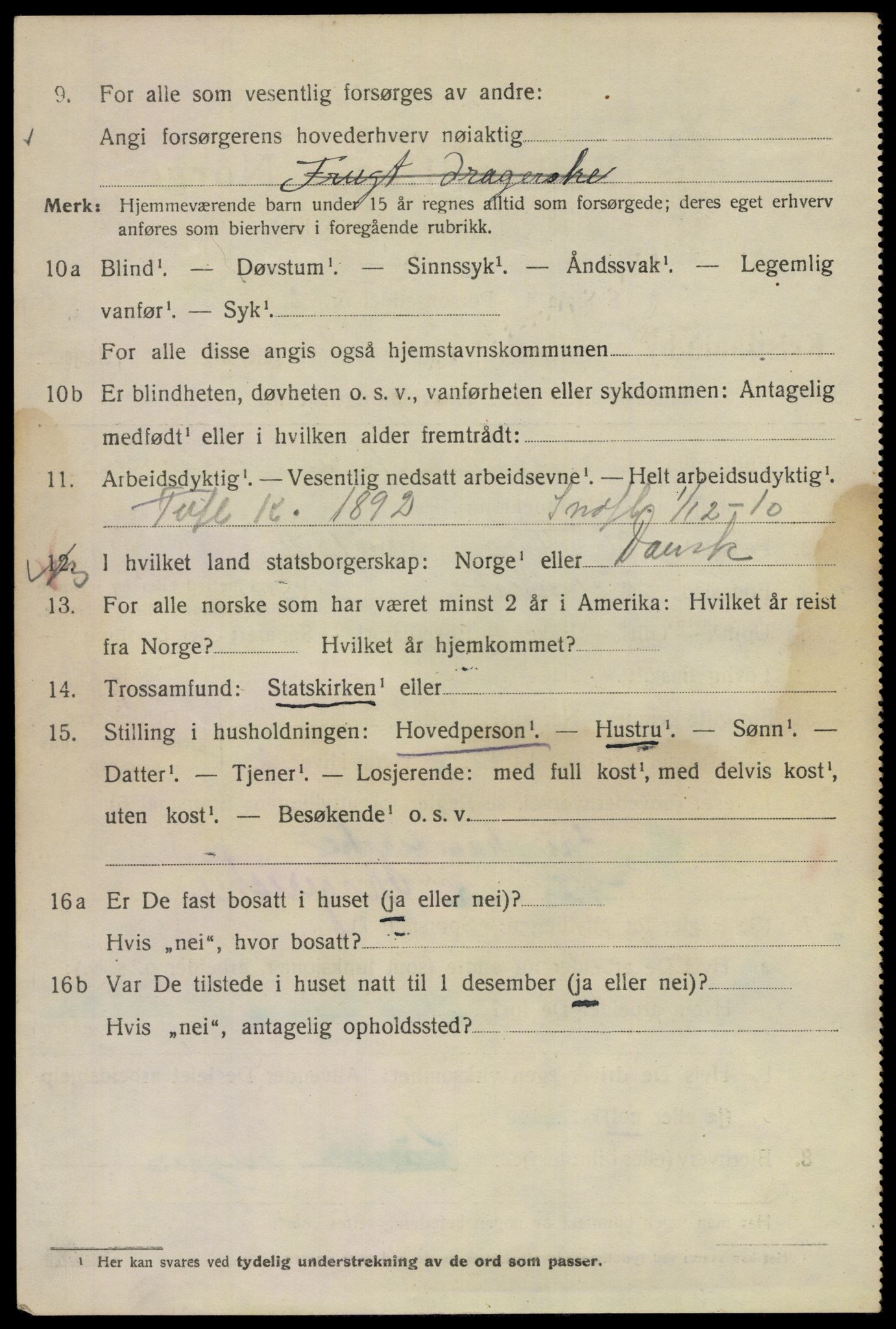 SAO, 1920 census for Kristiania, 1920, p. 657910