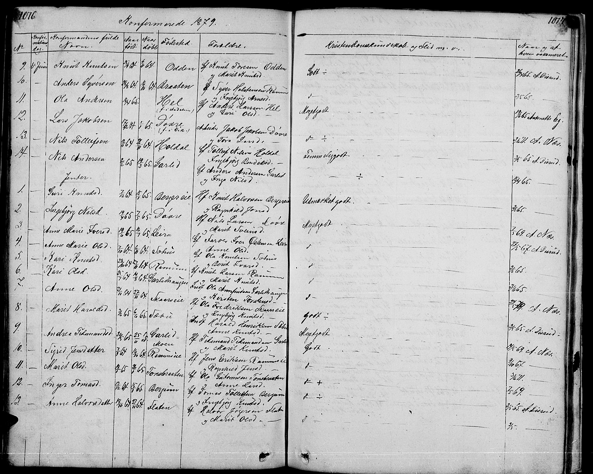 Nord-Aurdal prestekontor, SAH/PREST-132/H/Ha/Hab/L0001: Parish register (copy) no. 1, 1834-1887, p. 1016-1017