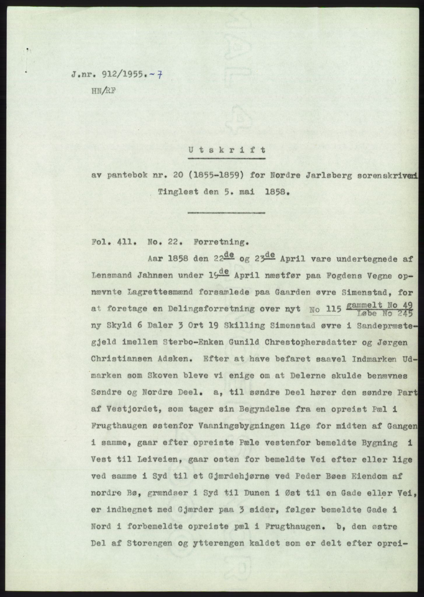 Statsarkivet i Kongsberg, SAKO/A-0001, 1955, p. 119