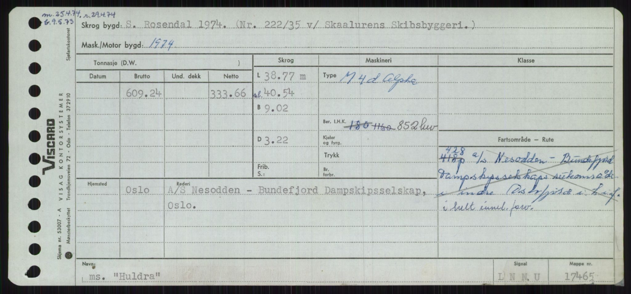 Sjøfartsdirektoratet med forløpere, Skipsmålingen, AV/RA-S-1627/H/Ha/L0003/0001: Fartøy, Hilm-Mar / Fartøy, Hilm-Kol, p. 127