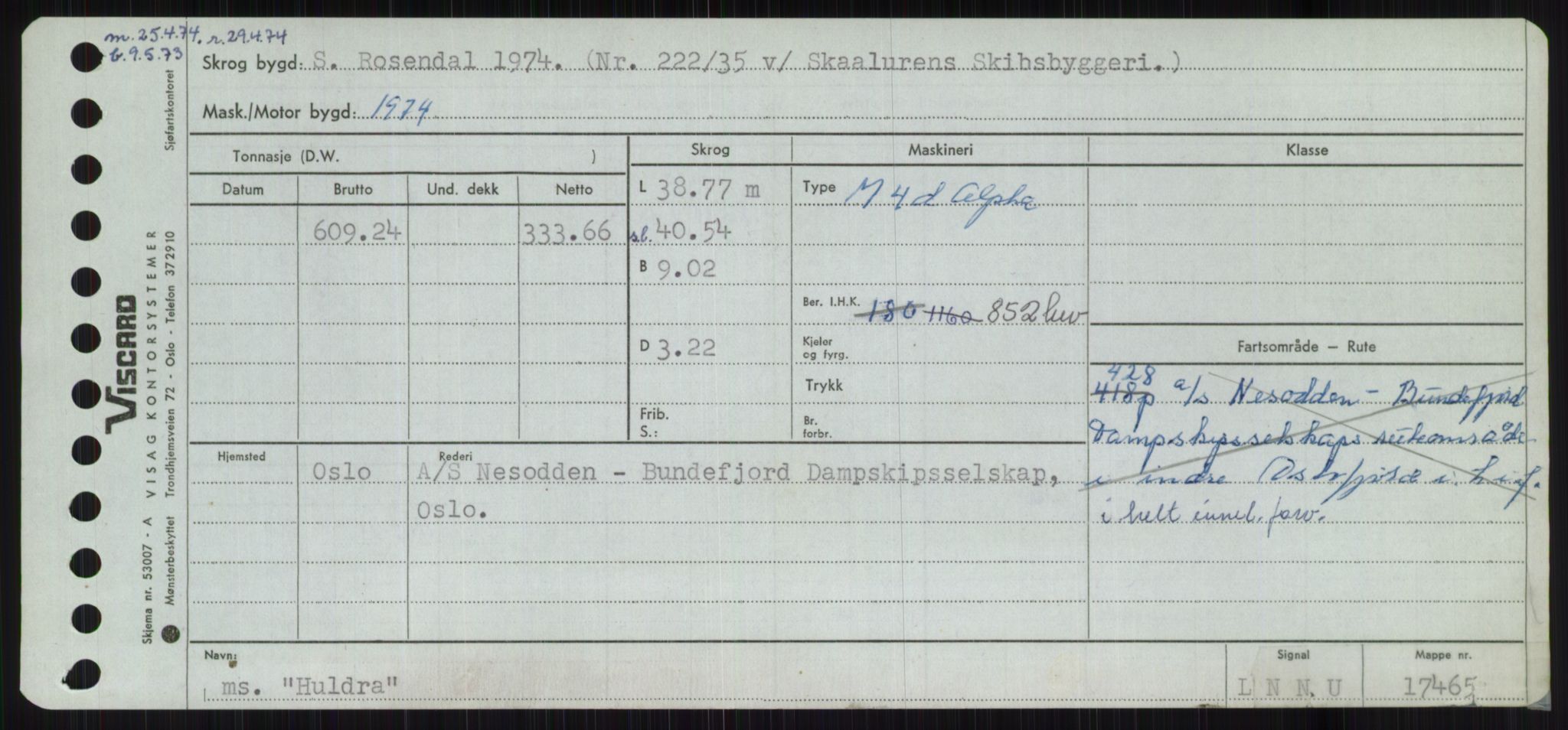 Sjøfartsdirektoratet med forløpere, Skipsmålingen, RA/S-1627/H/Ha/L0003/0001: Fartøy, Hilm-Mar / Fartøy, Hilm-Kol, p. 127