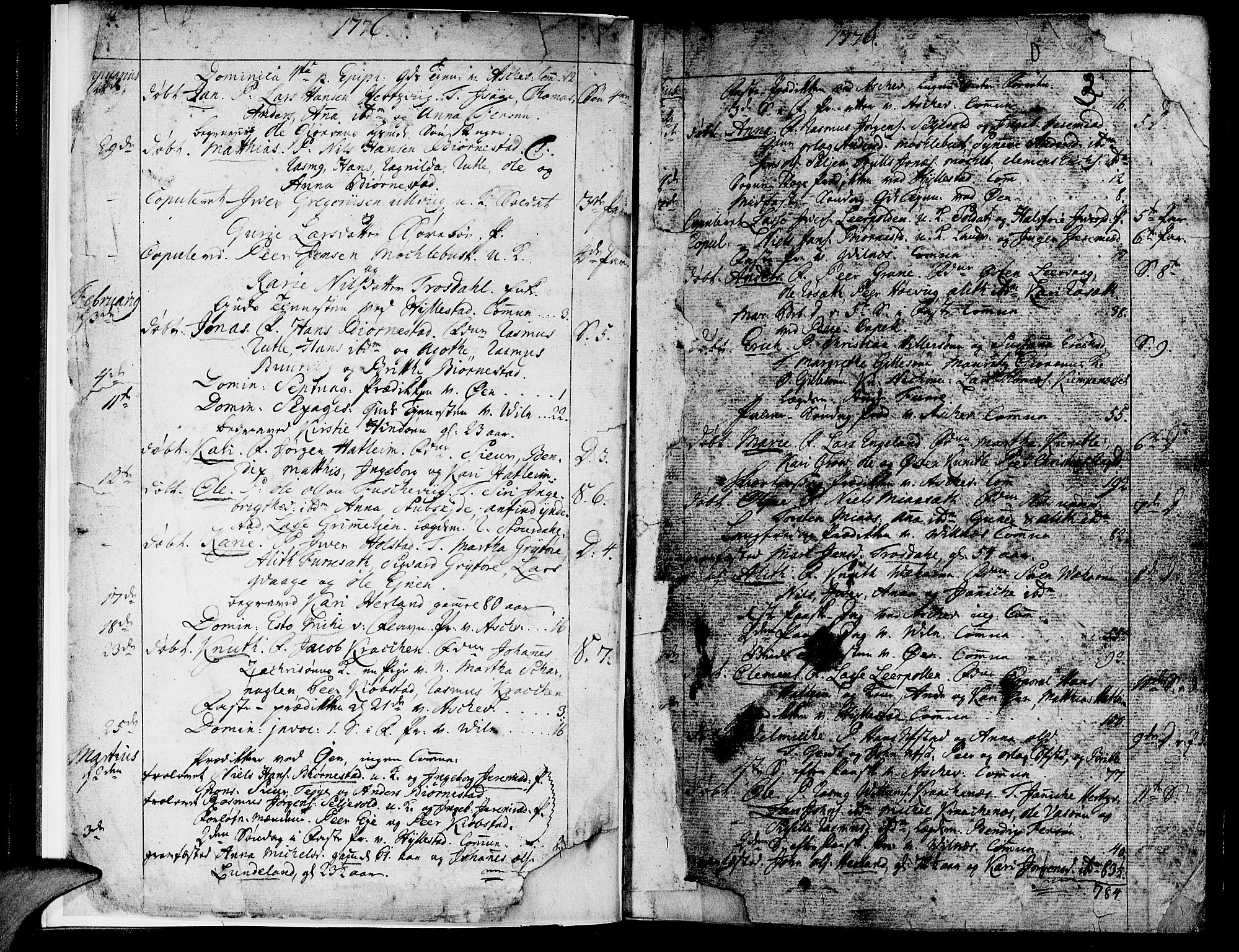 Askvoll sokneprestembete, SAB/A-79501/H/Haa/Haaa/L0009: Parish register (official) no. A 9, 1776-1821, p. 2-3