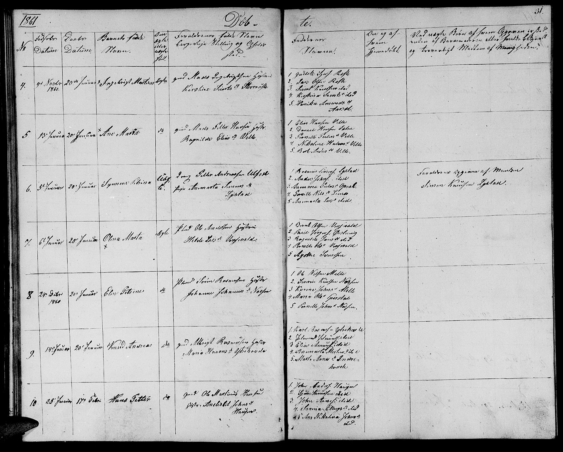 Ministerialprotokoller, klokkerbøker og fødselsregistre - Møre og Romsdal, AV/SAT-A-1454/513/L0187: Parish register (copy) no. 513C01, 1856-1864, p. 31
